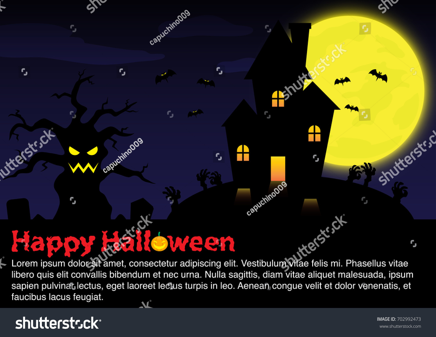 haunted house in the woods halloween background ez canvas