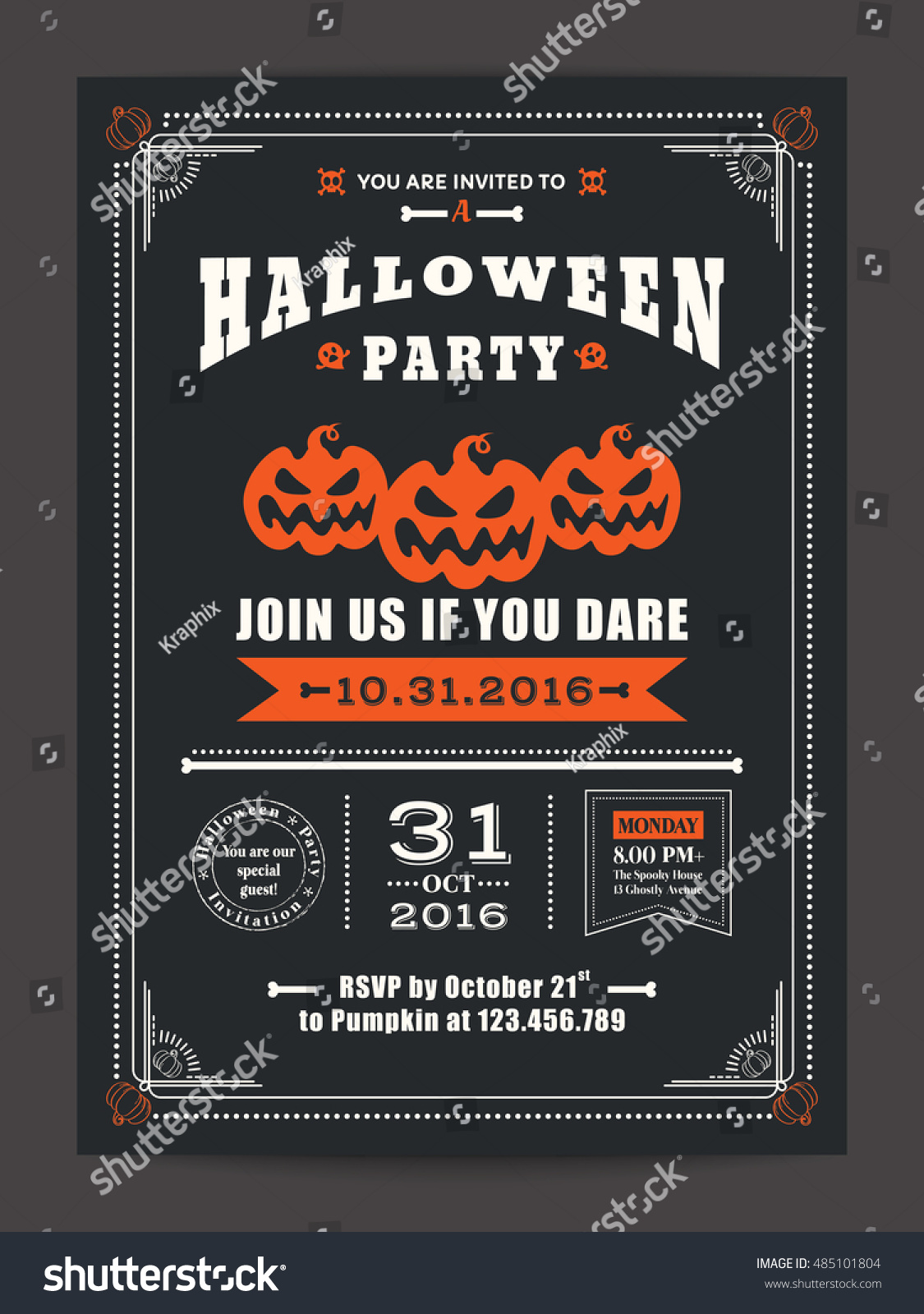 halloween night party with scary pumpkins design background for invitation card poster flyer - Halloween Night Party halloween night party with scary pumpkins design background for invitation card poster flyer - Halloween Night Party