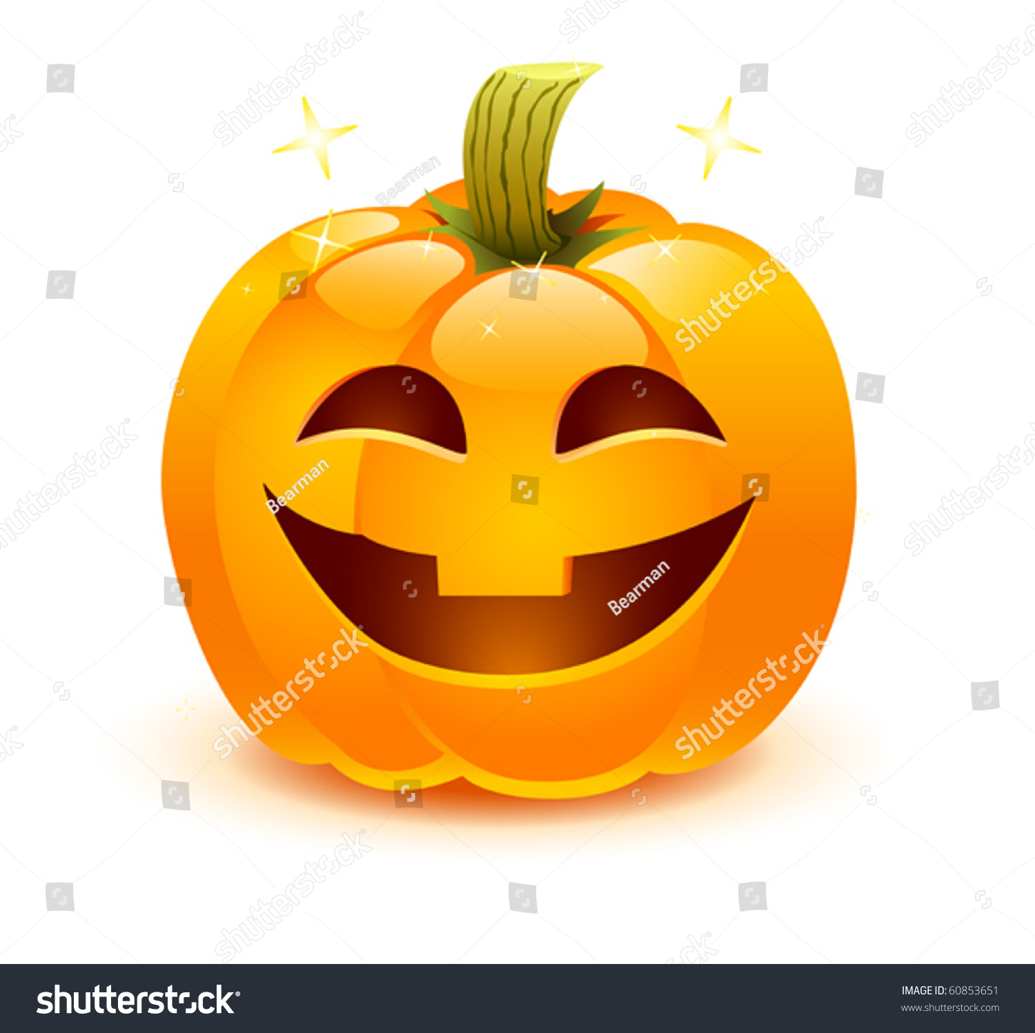 Halloween Pumpkin Stock Vector (Royalty Free) 60853651 - Shutterstock