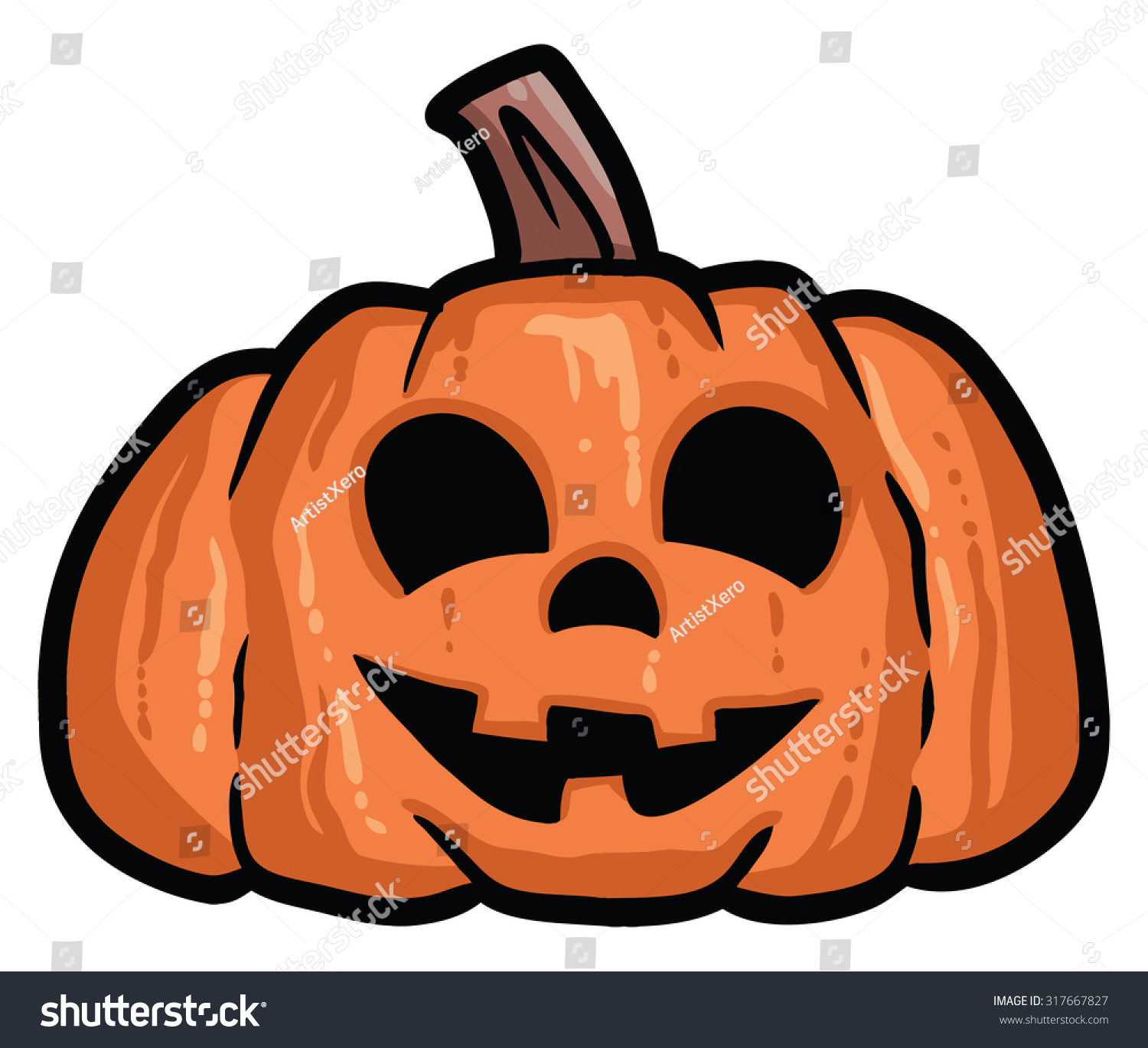 Halloween Pumpkins Stock Vector 317667827 - Shutterstock