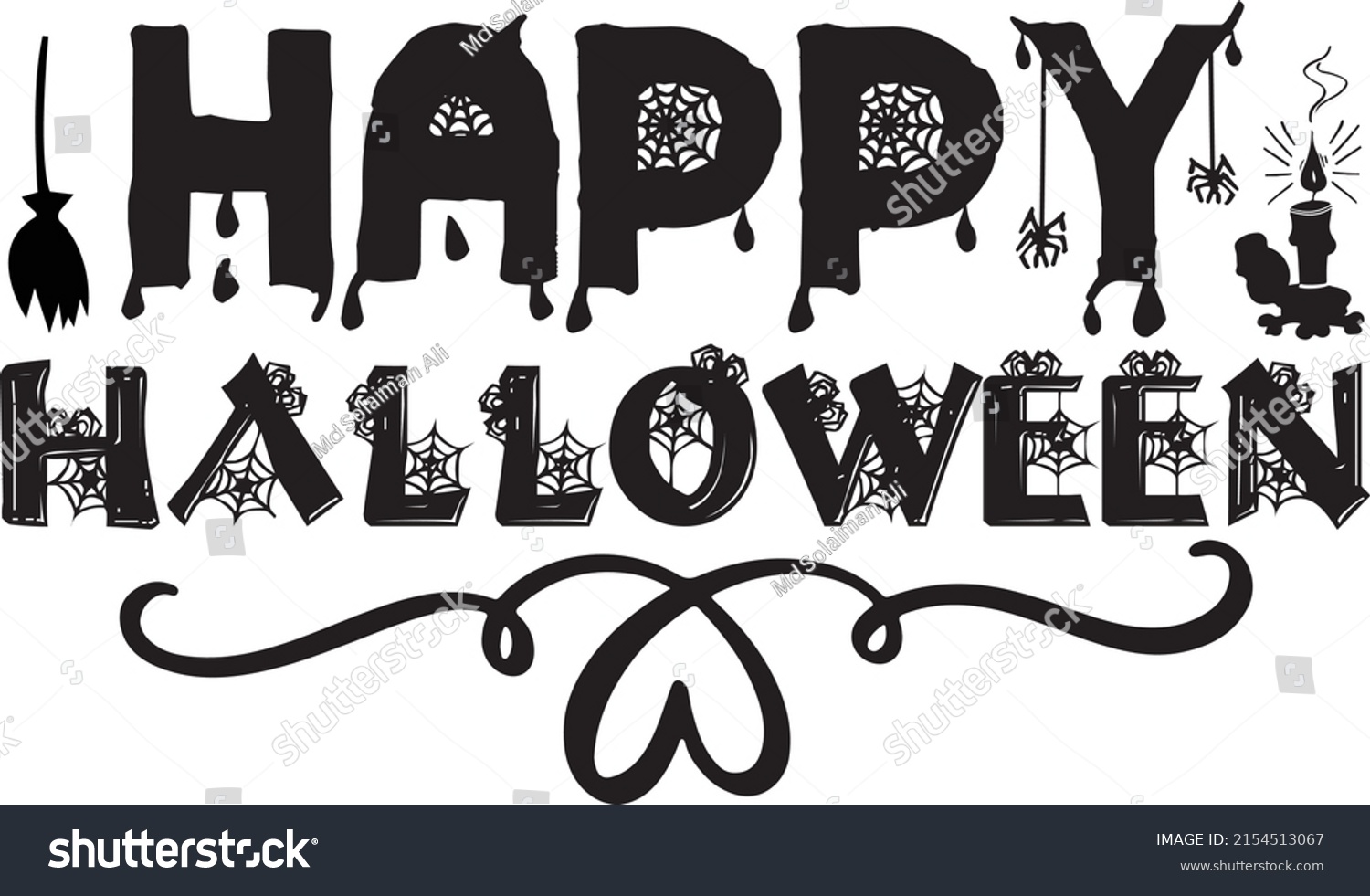 SVG of Halloween SVG Design, Vector File. Happy Halloween. svg