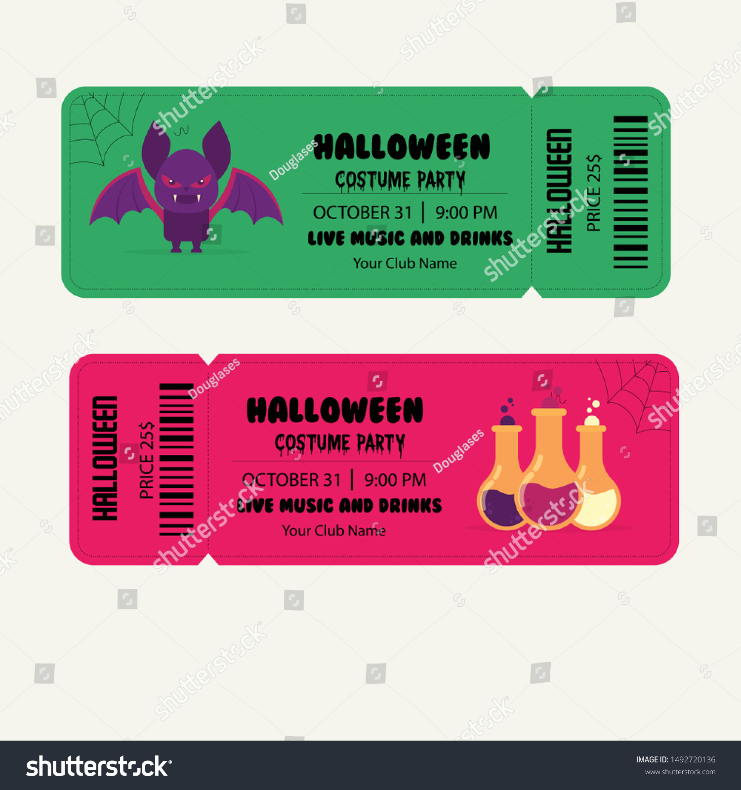 Show Ticket Template from image.shutterstock.com