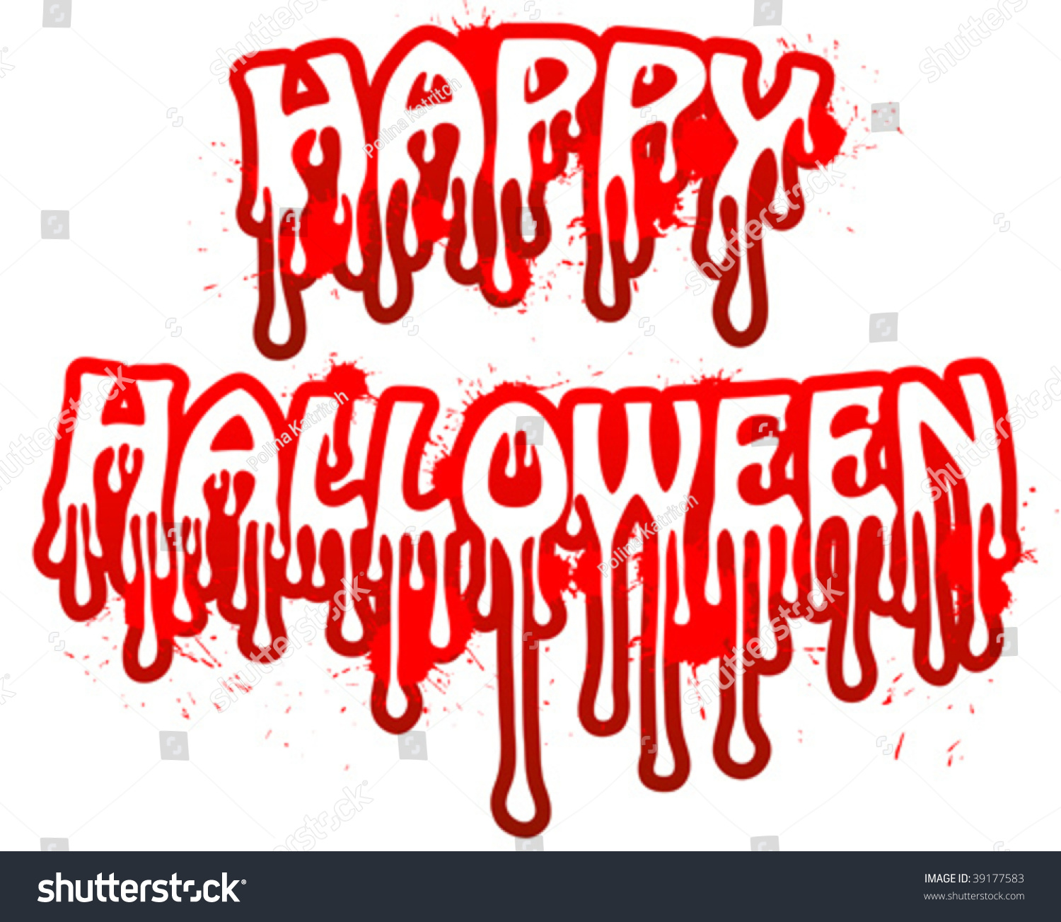 Halloween Vector Bloody Text. - 39177583 : Shutterstock