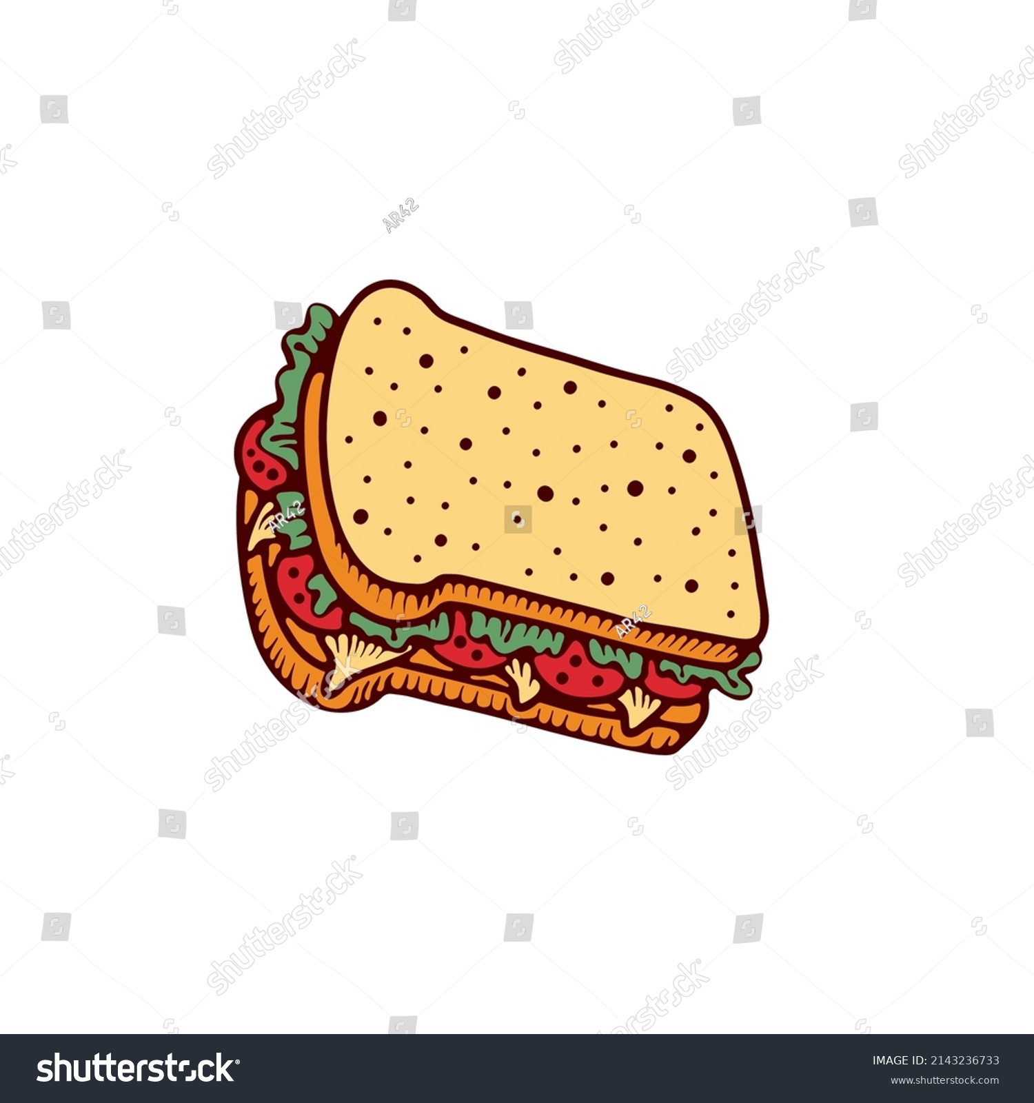 Hamburger Cheeseburger Cartoon Vector Icon Fast Stock Vector (Royalty ...