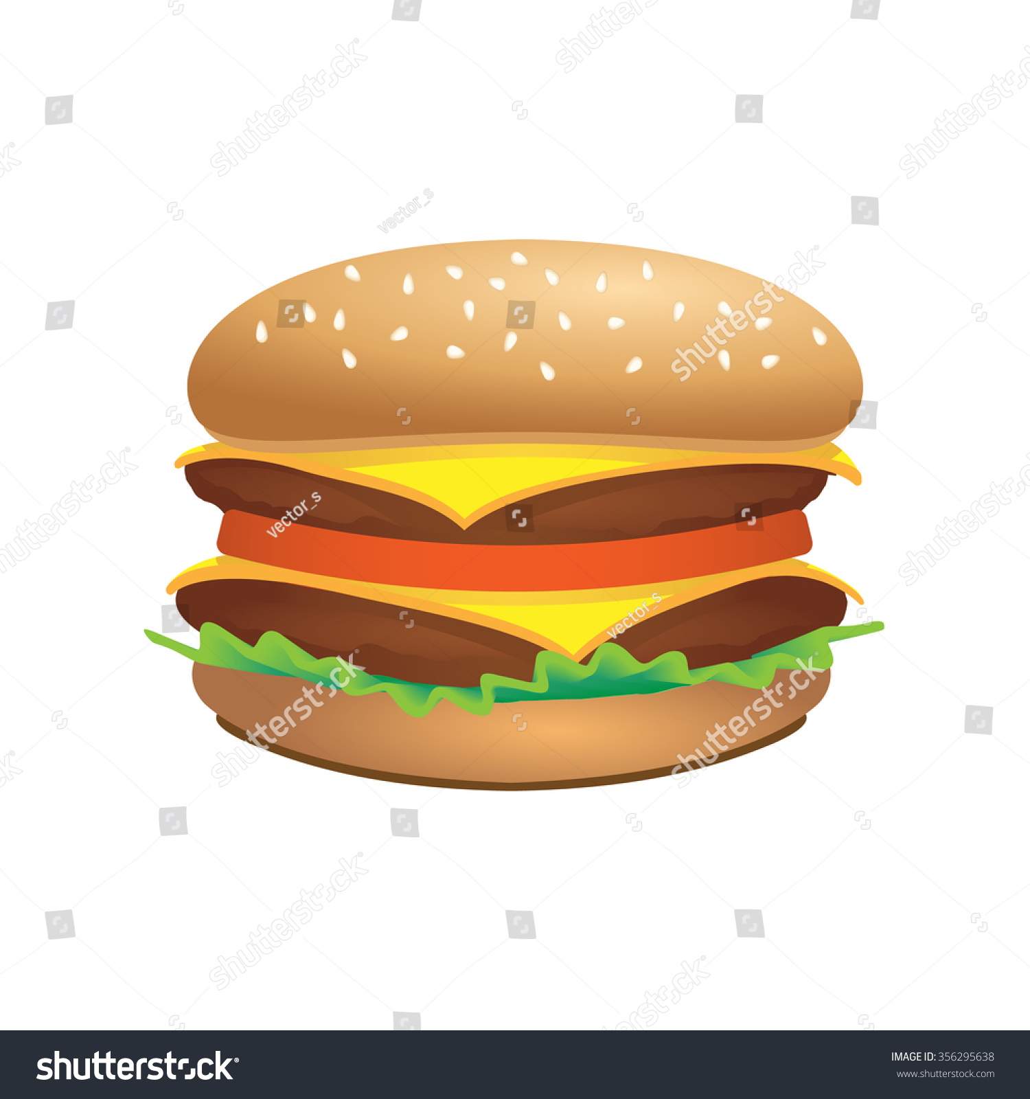 stock vector hamburger vector logo burger or fast food icon 356295638