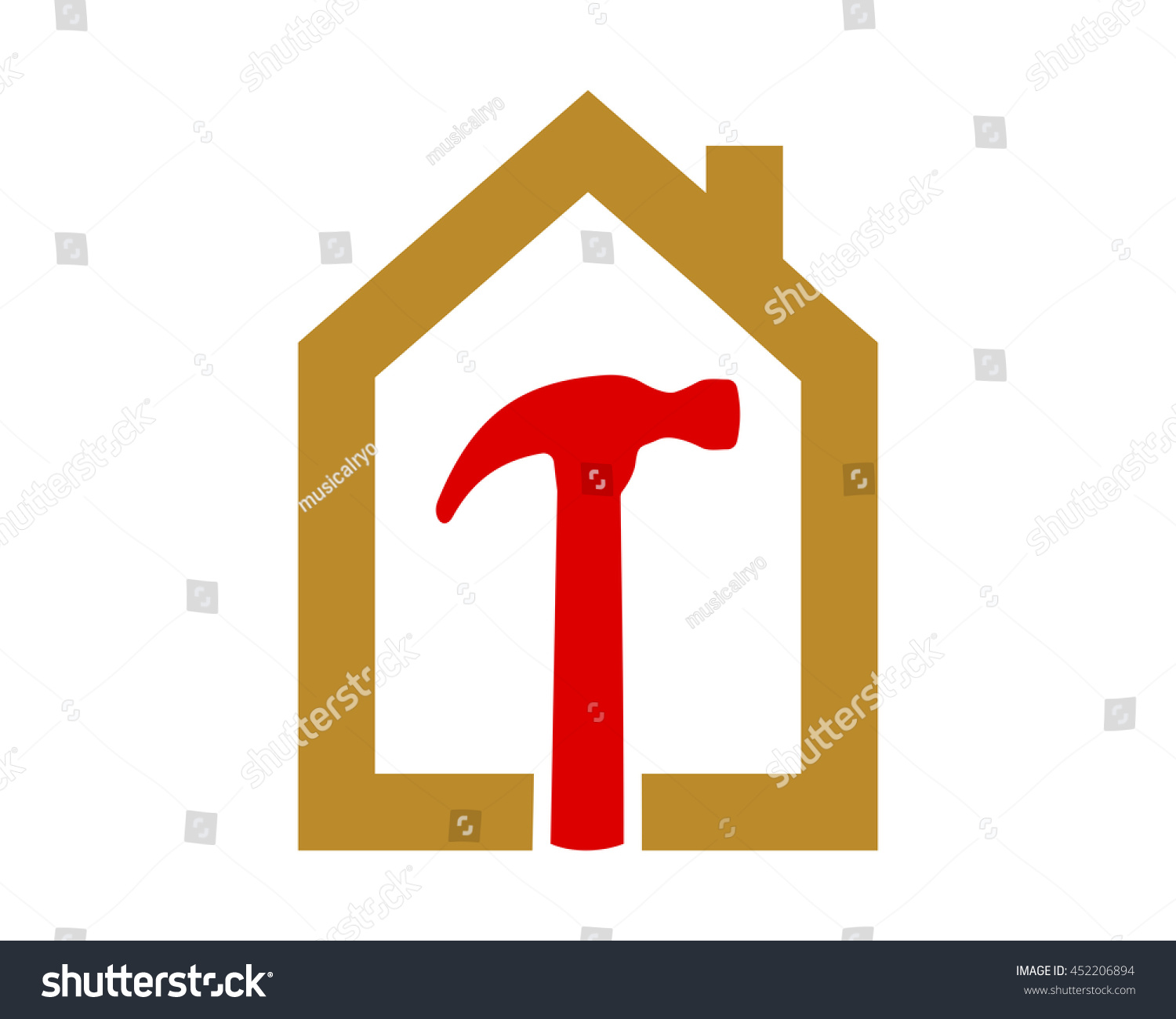 home vector hammer Vector Hammer House  452206894 Stock Shutterstock