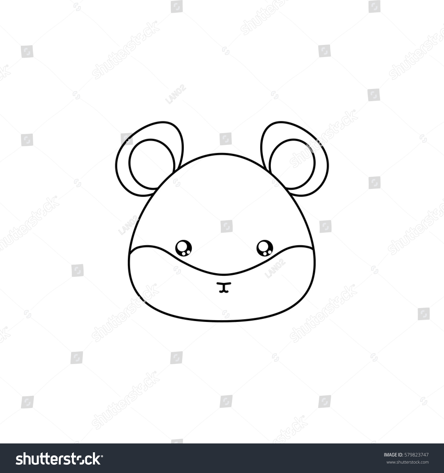 hamster drawing face