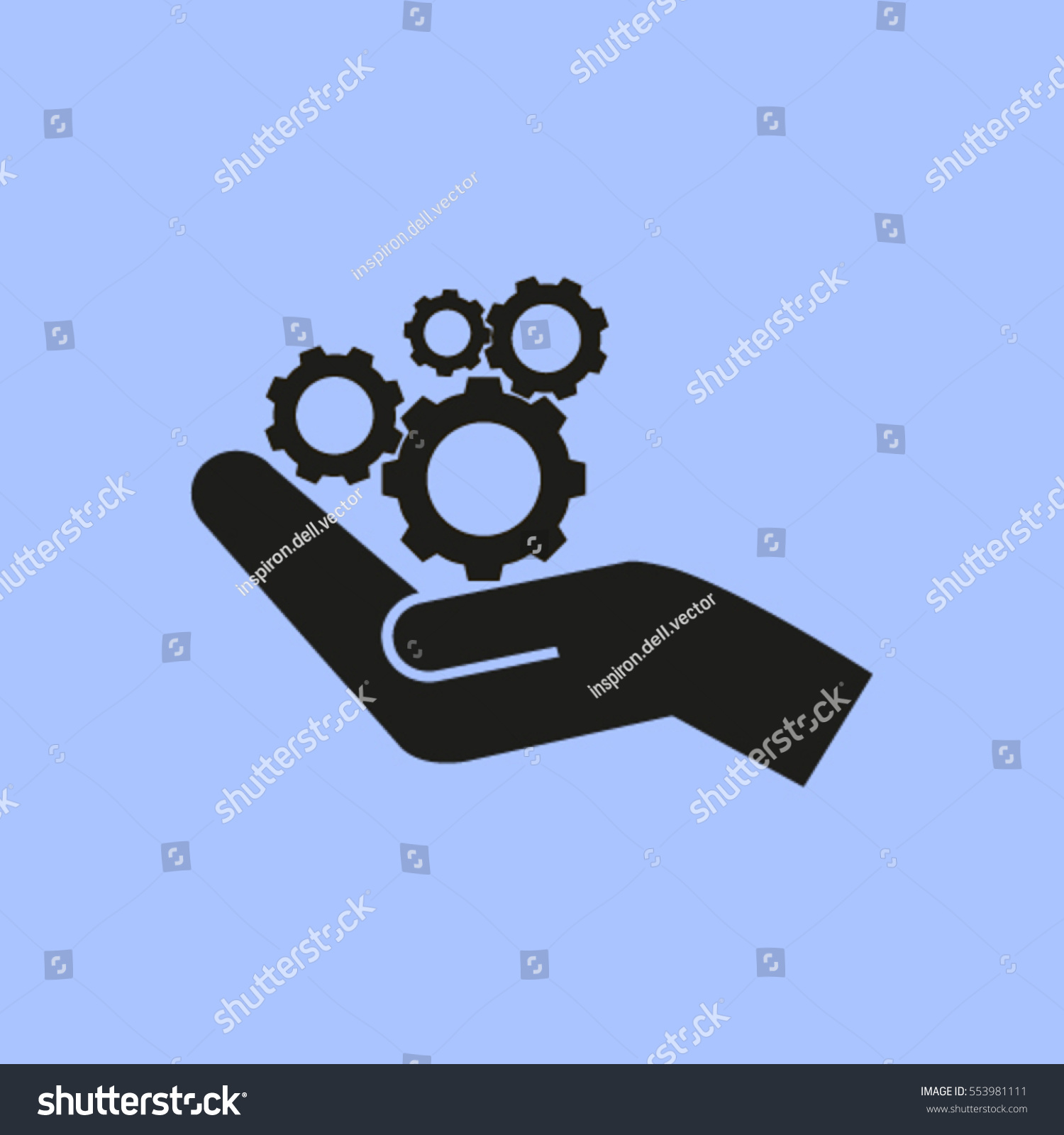 Hand Mechanism Vector Icon Stock Vector (Royalty Free) 553981111 ...
