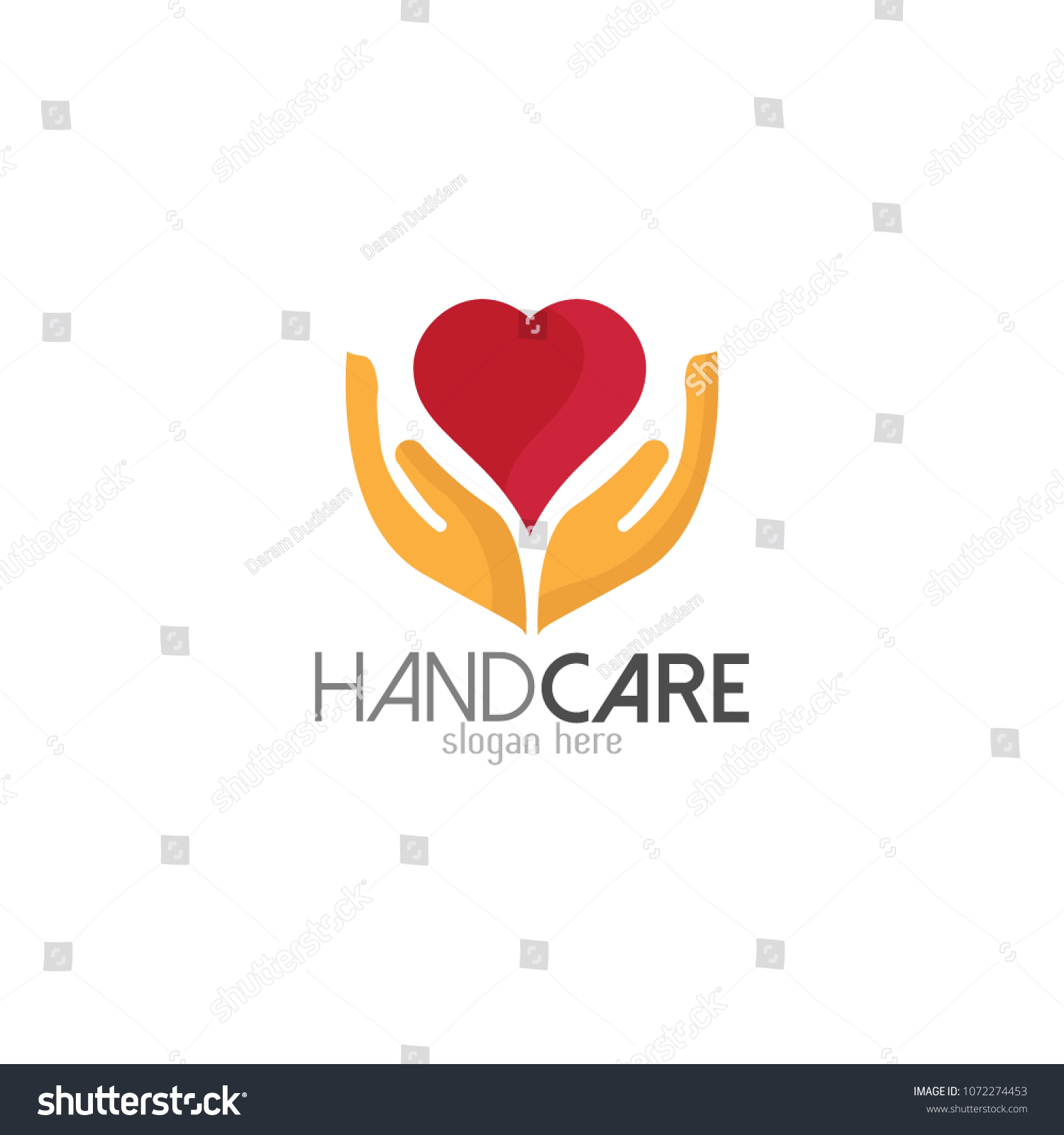 Hand Care Logo Template Icon Design Stock Vector (Royalty Free ...