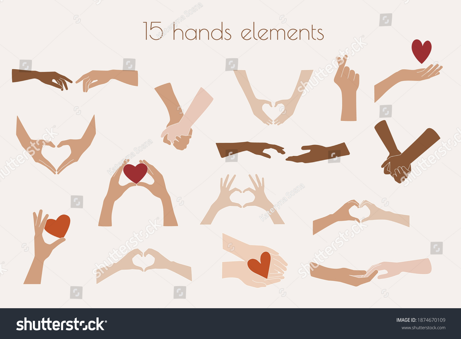SVG of Hand Clipart Vector Illustrations, Heart Shaped Couples Hands, Holding Hands Illustrations, Hands Graphics, Love Valentines Day SVG svg