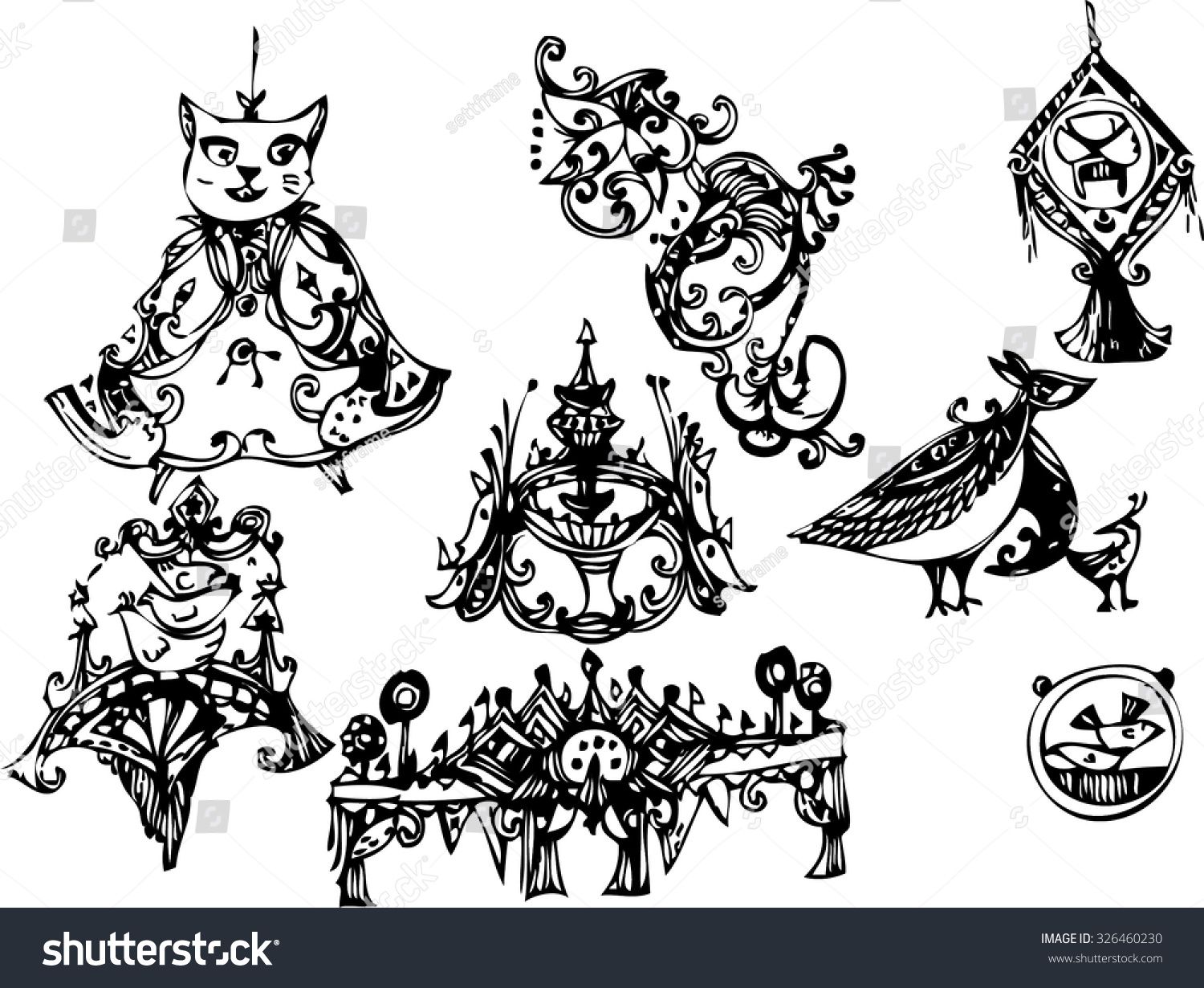 Hand Draw Imagination Line Art Design Stock Vector Royalty Free Hand Draw Imagination Line Art Design Stock Vector Royalty Free