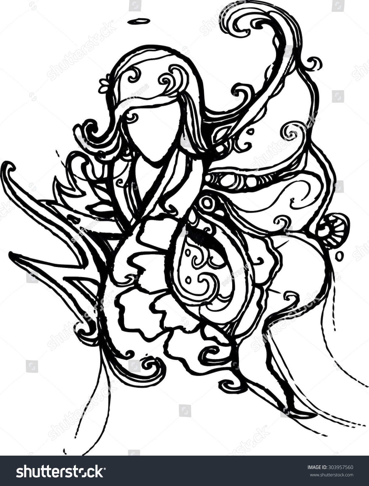 Hand Draw Imagination Line Art Vector Stock Vector Royalty Free Hand Draw Imagination Line Art Vector Stock Vector Royalty Free