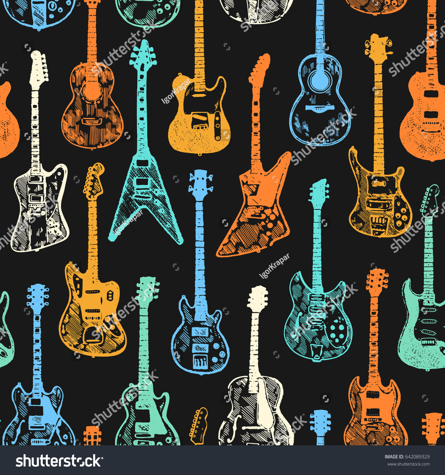 11,323 Seamless guitars Images, Stock Photos & Vectors | Shutterstock