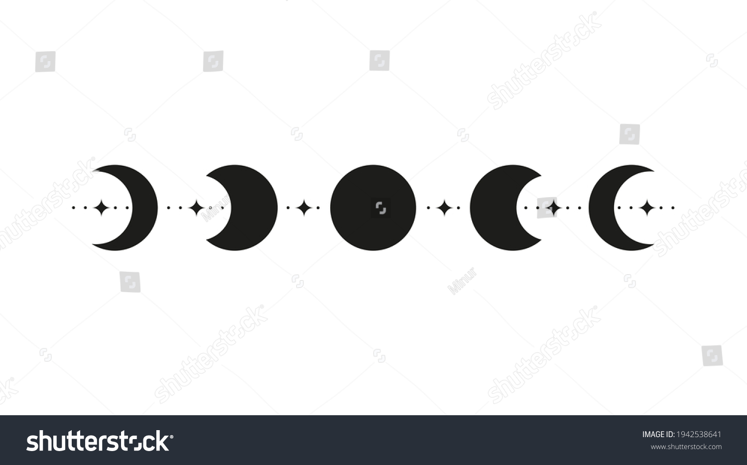 5,292 Moon phases vintage illustration Images, Stock Photos & Vectors ...