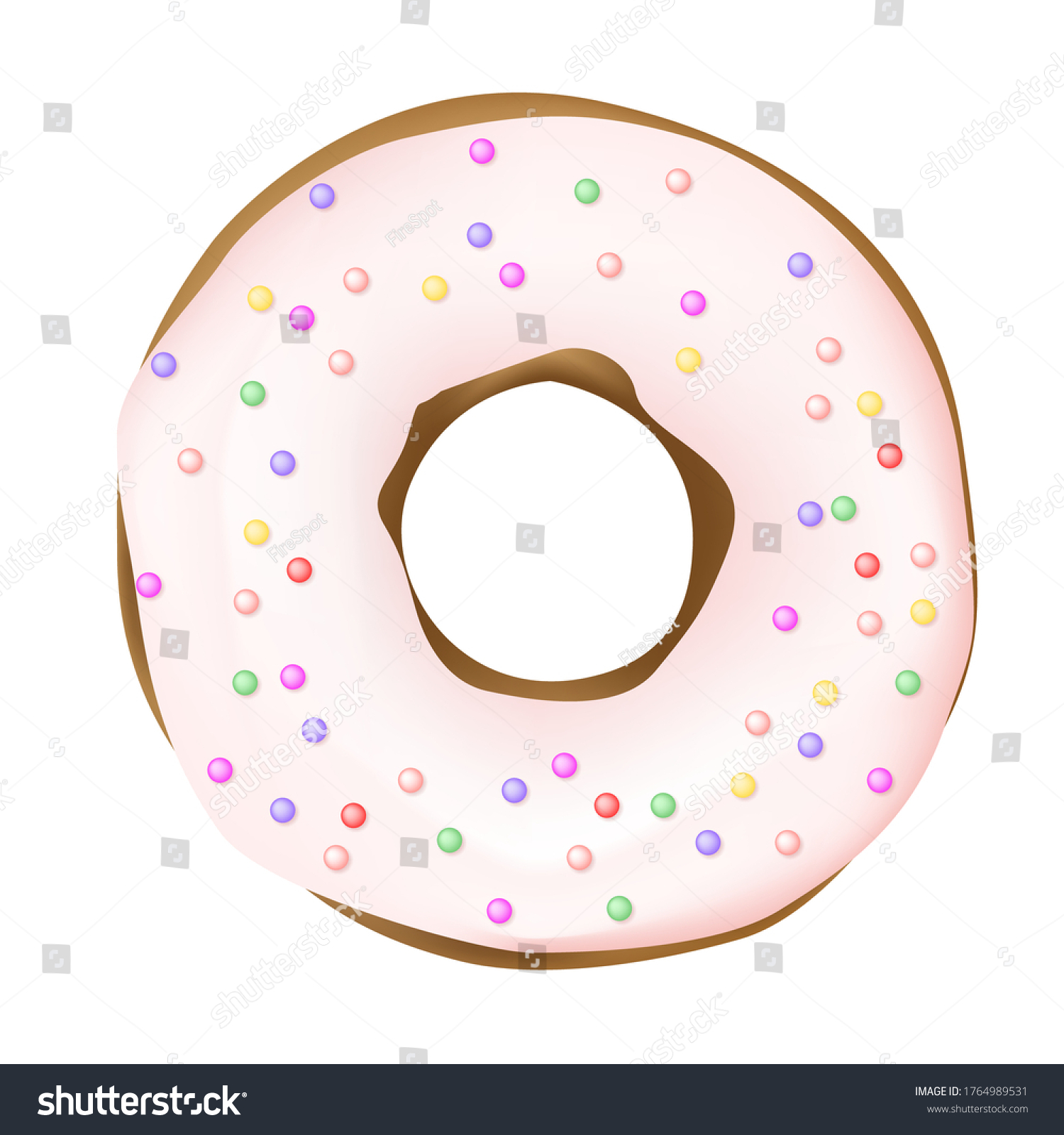 Hand Drawn Cakes Donuts Donuts Vector Stock Vector (Royalty Free ...