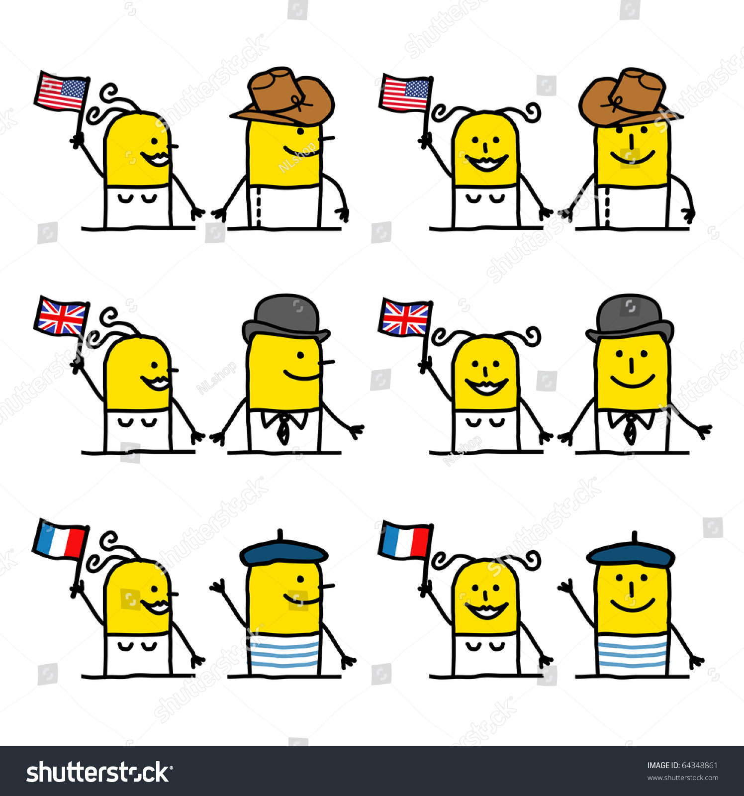 Hand Drawn Cartoon Characters World People Stock Vector Royalty Free Hand Drawn Cartoon Characters World People Stock Vector Royalty Free