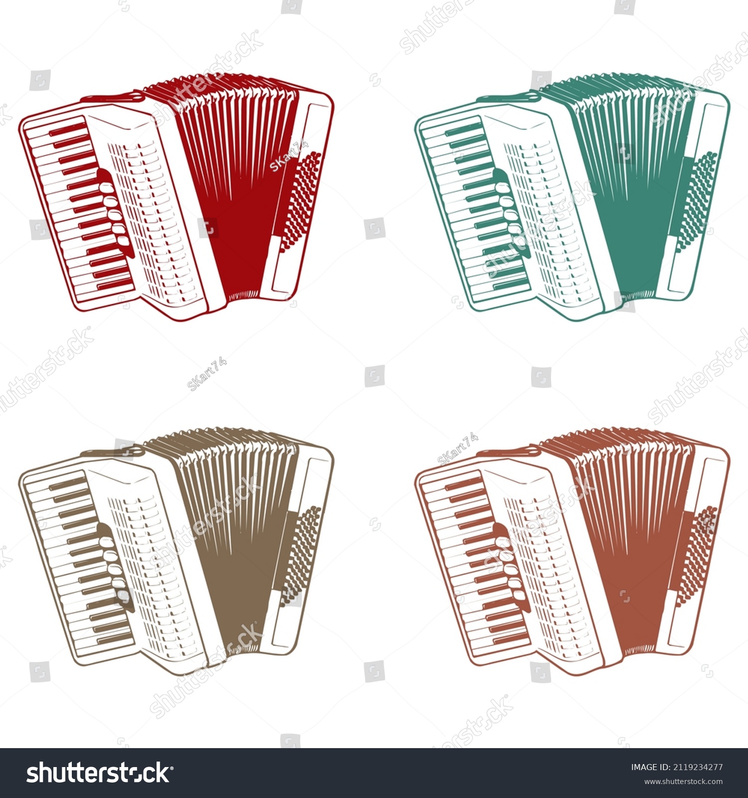 Accordion Vintage Images, Stock Photos & Vectors | Shutterstock