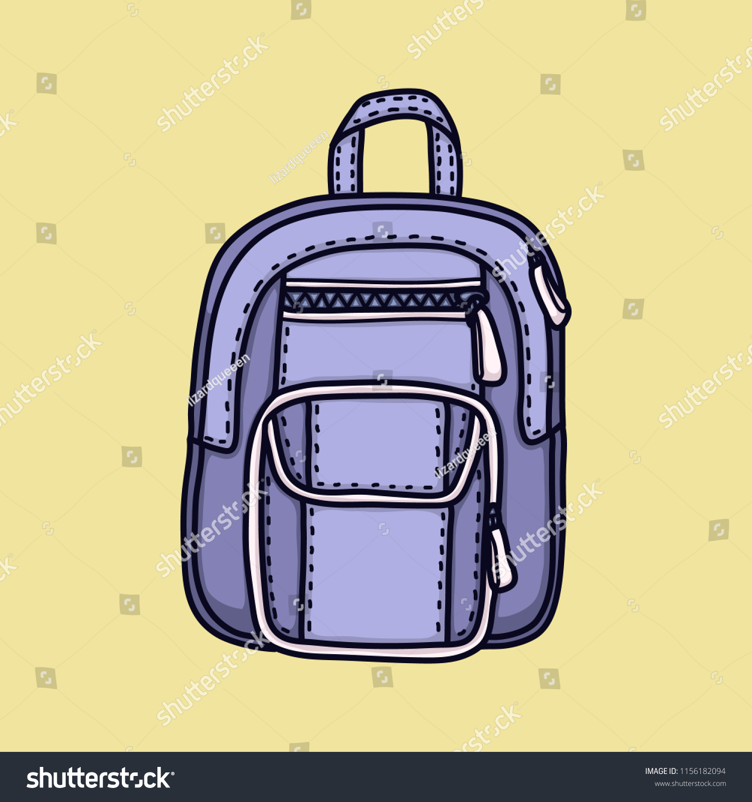 yellow college backpack