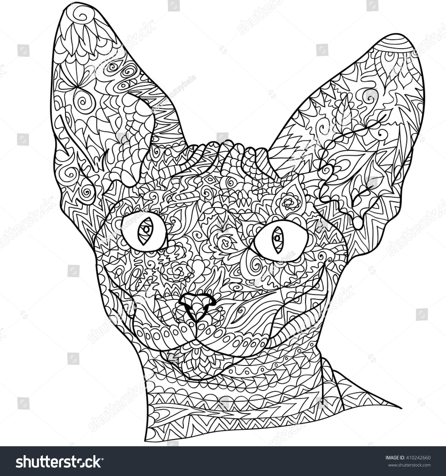 640 Cat Head Coloring Pages Download Free Images