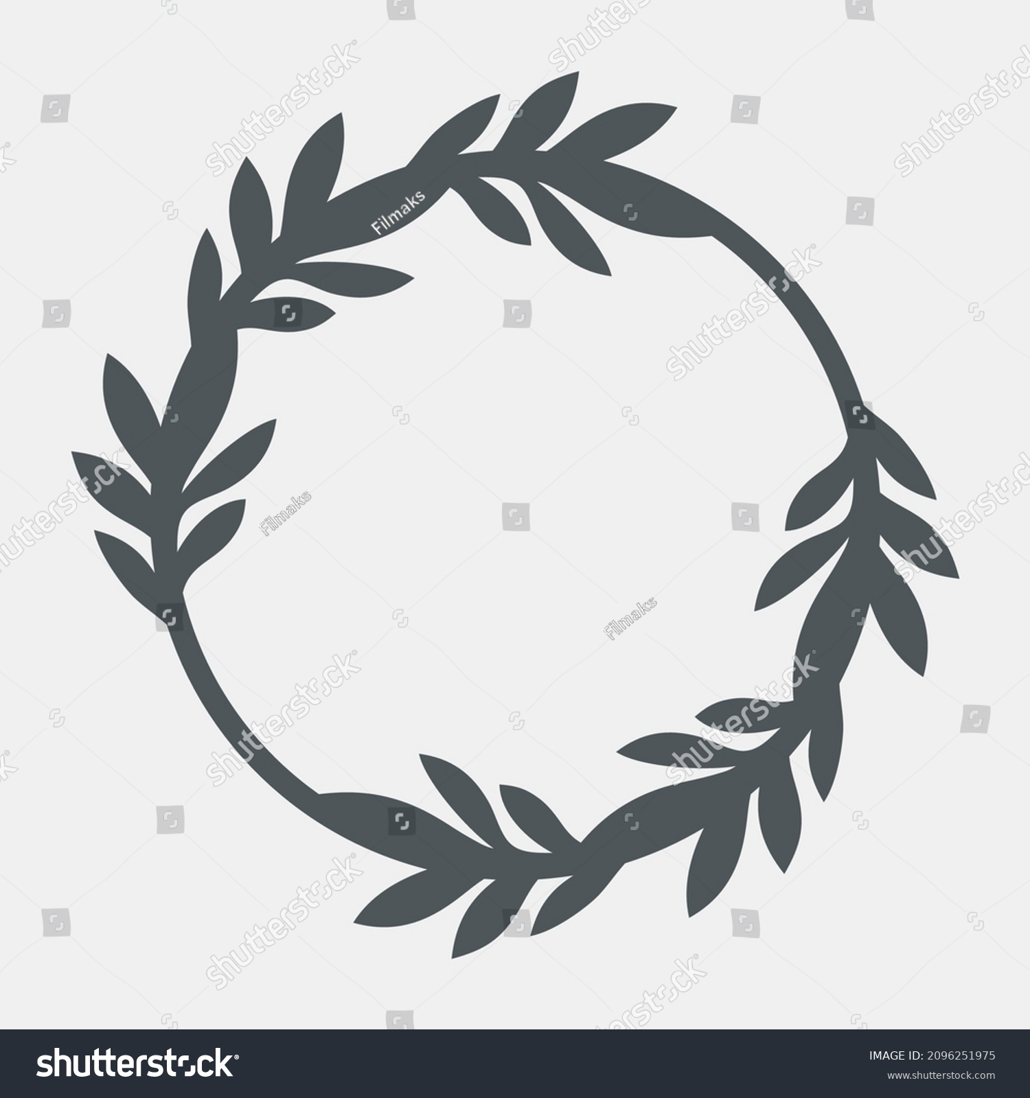 SVG of Hand drawn frame with flowers quality vector illustration cut svg