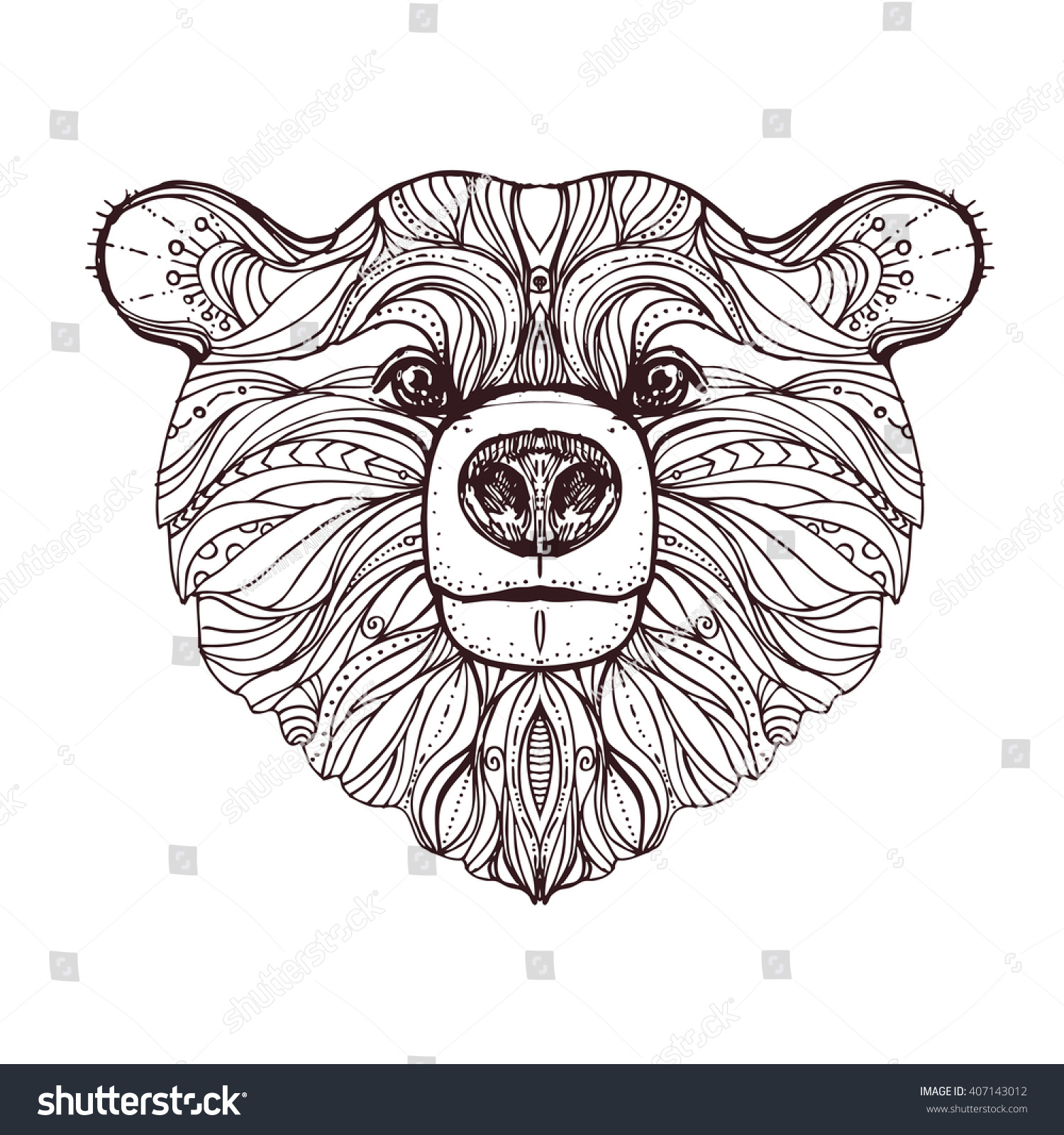 78  Bear Head Coloring Pages  Latest HD