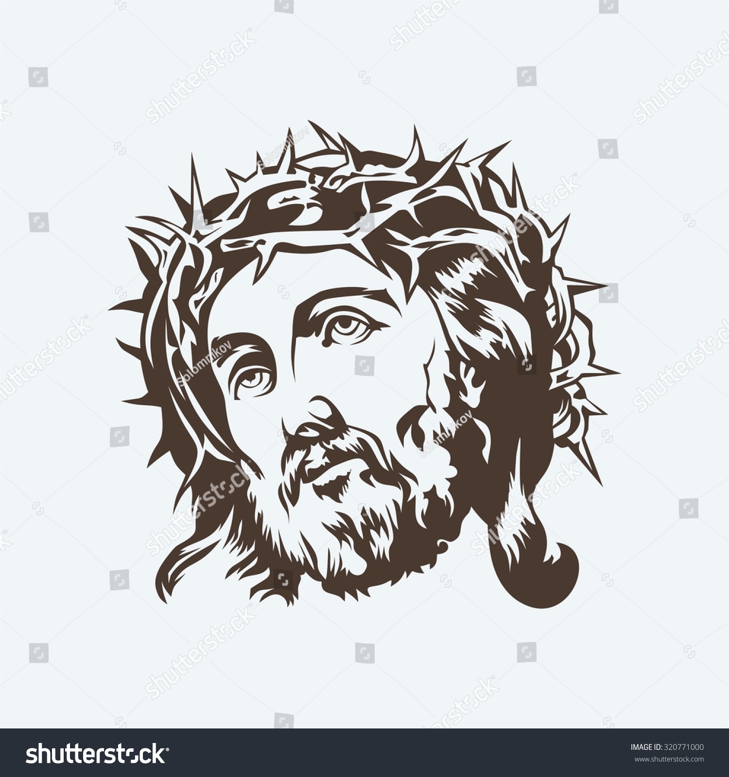 Hand Drawn Jesus Stock Vector Illustration 320771000 : Shutterstock