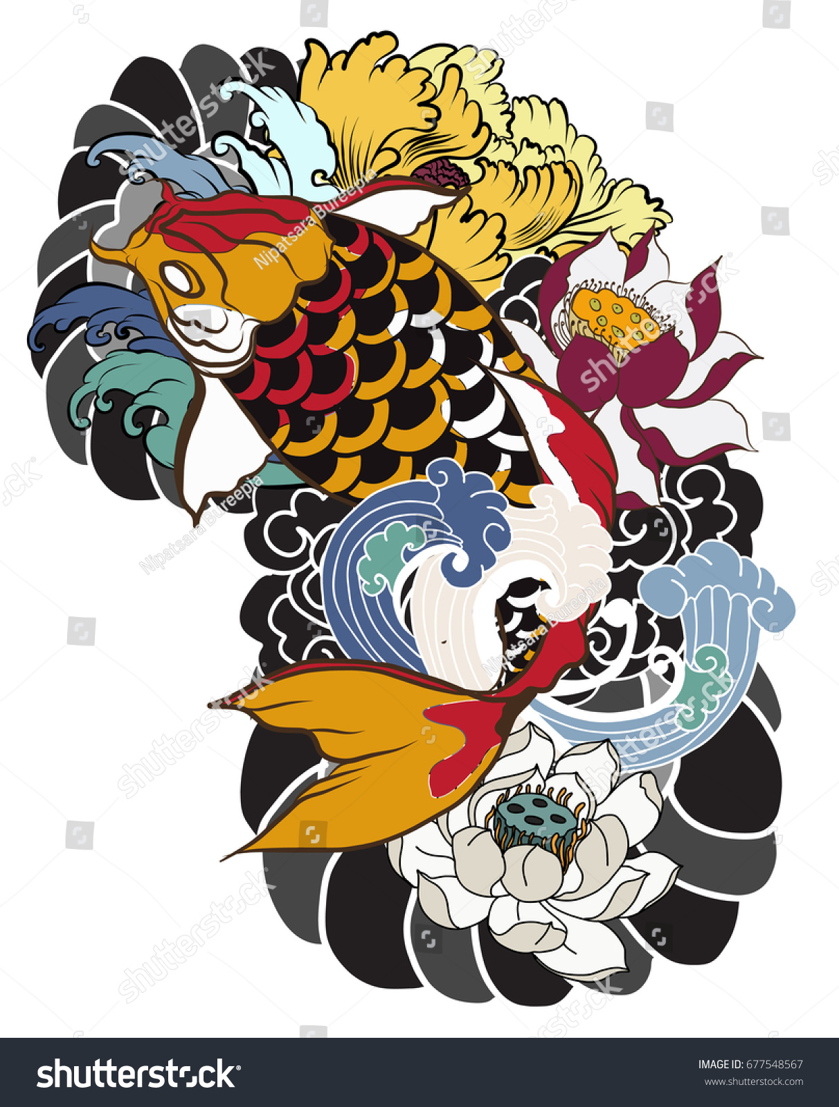 430+ Free Art Tattoo Koi HD Tattoo Images