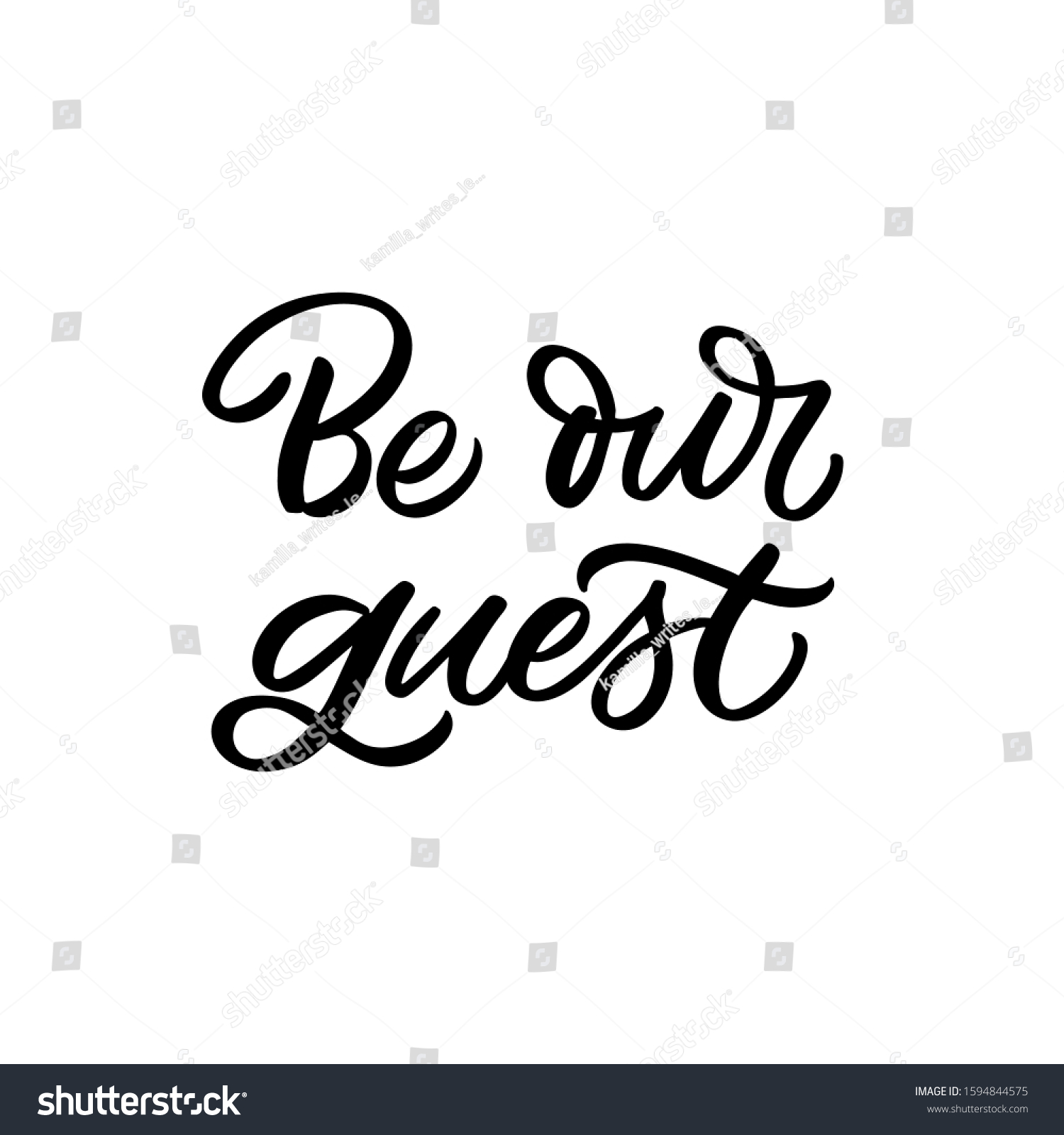 SVG of Hand drawn lettering quote. The inscription: Be our guest. Perfect design for greeting cards, posters, T-shirts, banners, print invitations. svg