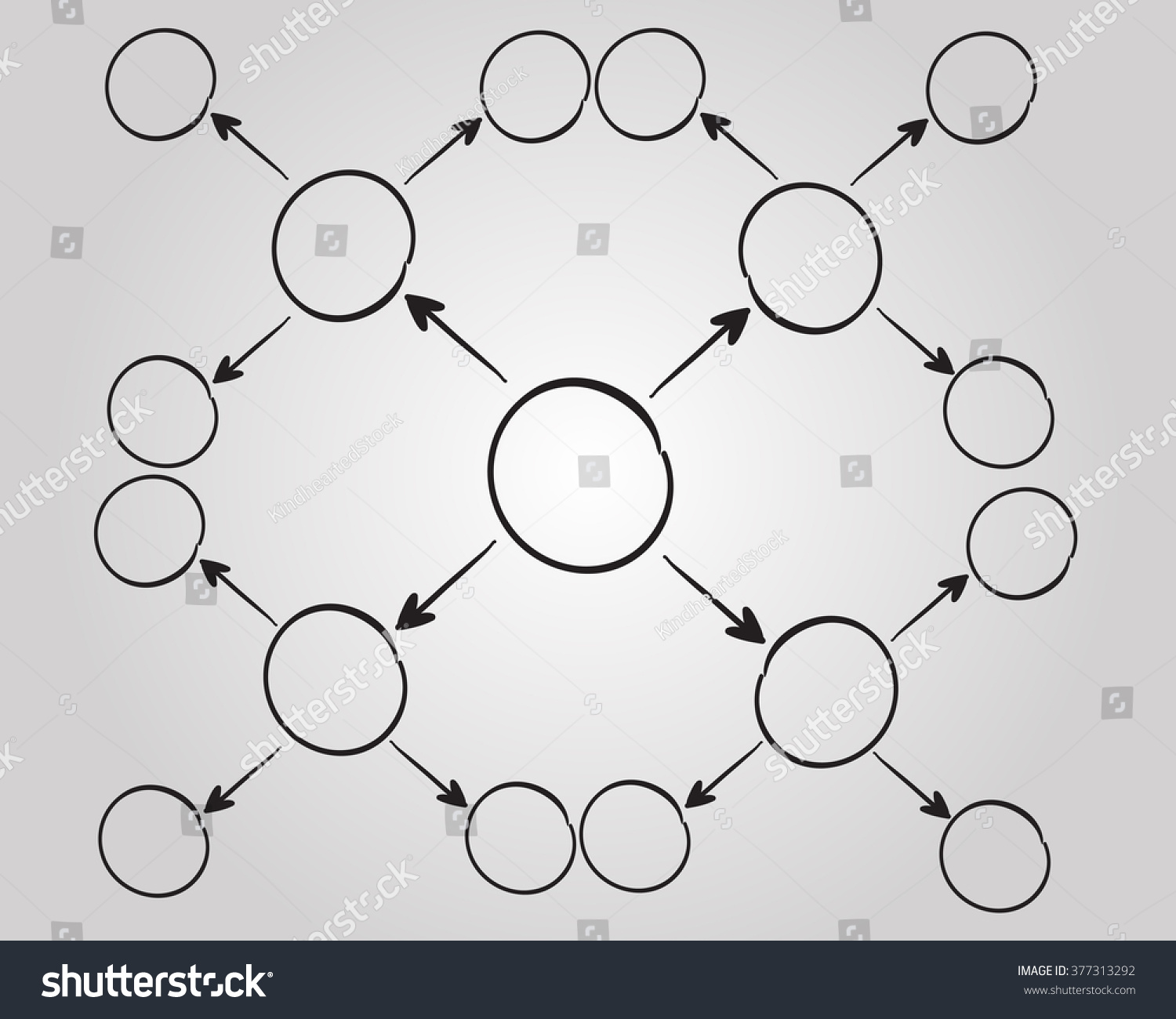 Hand Drawn Mind Mapping Stock Vector Royalty Free 377313292 Shutterstock 