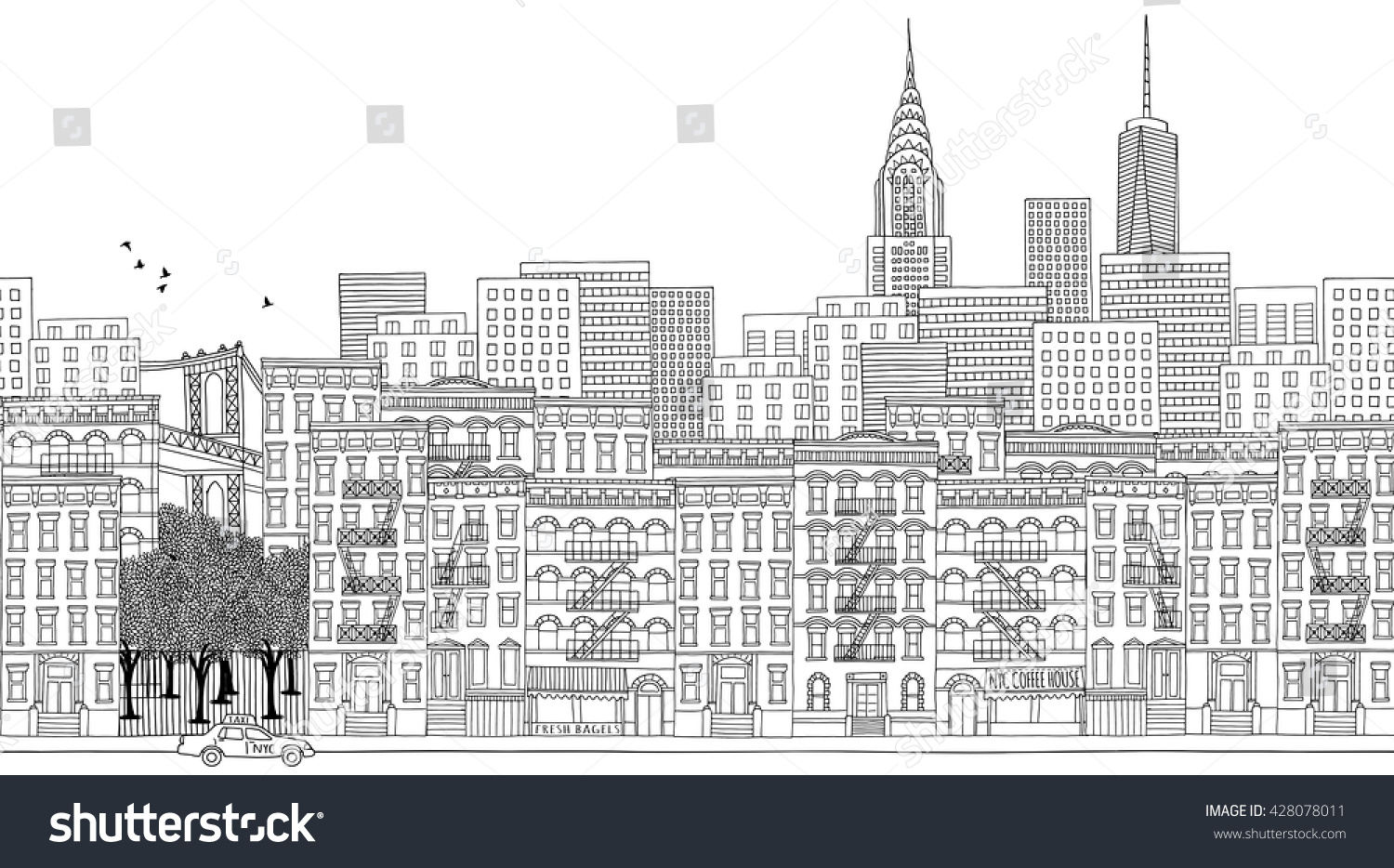 88+ Coloring Book New York HD