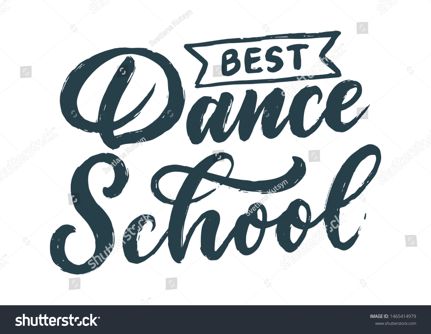 Hand Drawn Phrase About Dance Print Stock Vector (Royalty Free