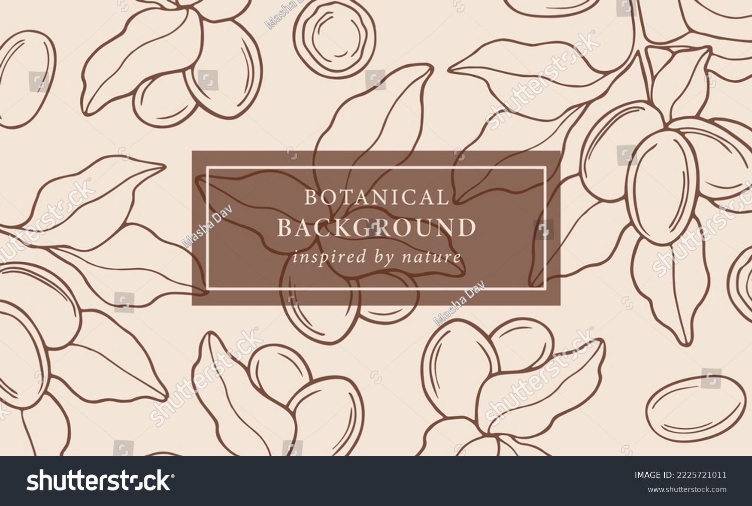 SVG of Hand drawn shea branch background svg