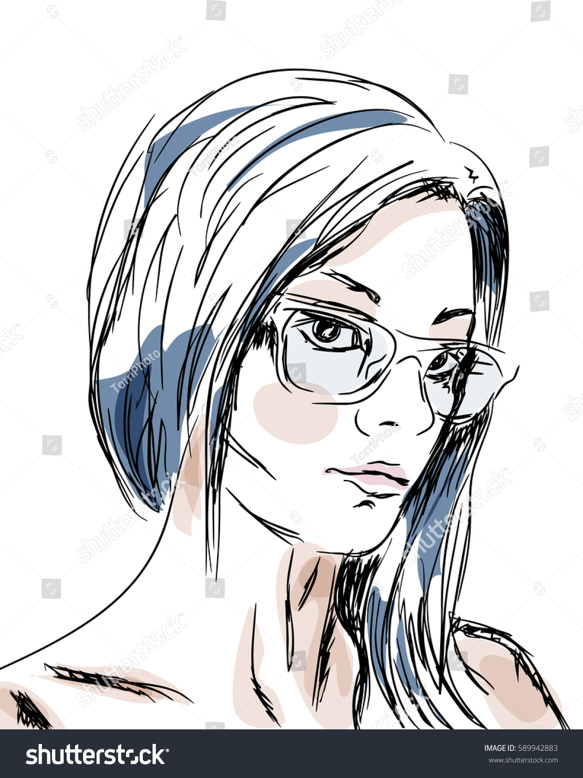 https://www.shutterstock.com/image-vector/hand-drawn-sketch-girl-portrait-vector-589942883