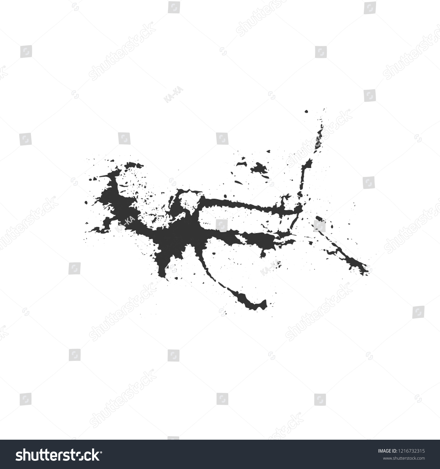 Hand Drawn Stylized Grunge Birds Droppings Stock Vector (Royalty Free ...