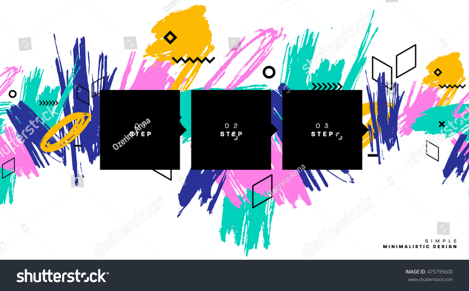 hand drawn universal art design flyers stock vector 475795600 artistic flyers