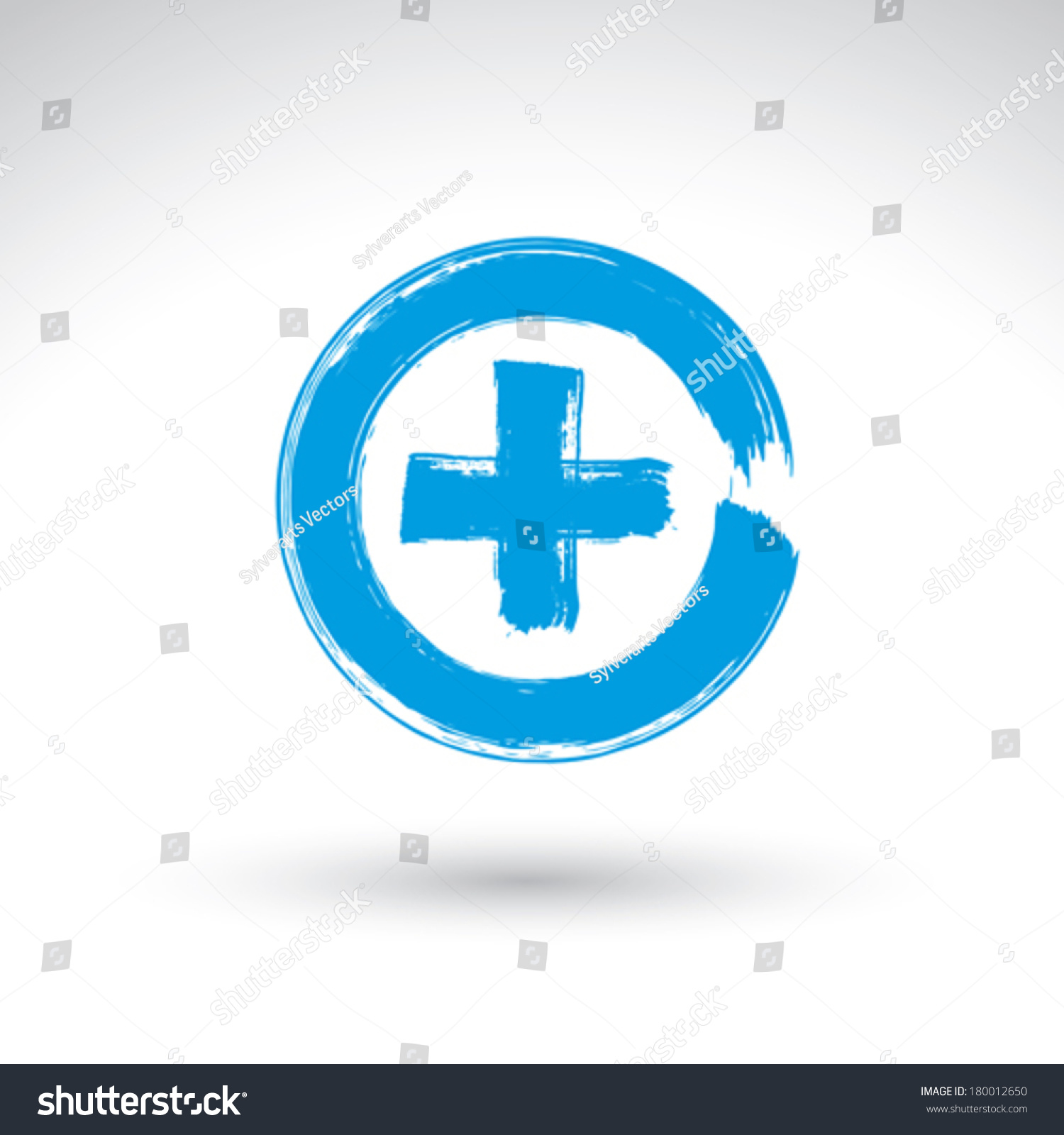 Hand Drawn Validation Icon Scanned Vectorized Stock Vector (Royalty