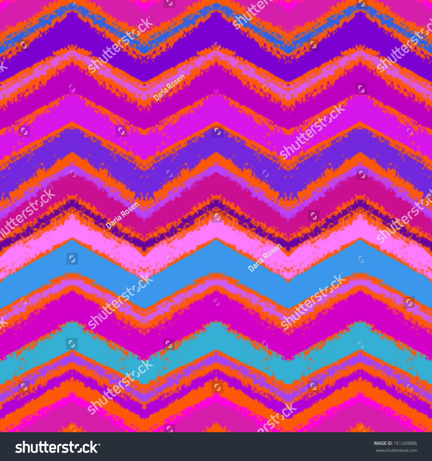 Hand Drawn Zigzag Pattern Bright Pink Stock Vector 161260886 - Shutterstock