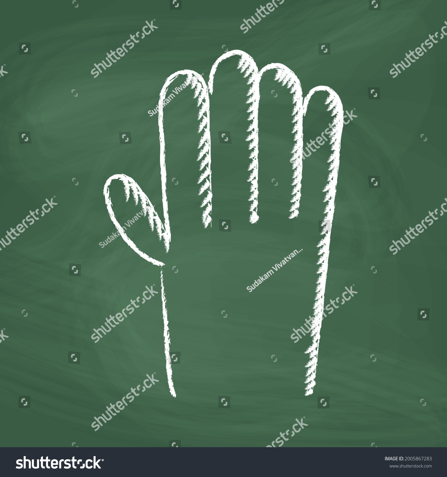 Hand Line Icons Vector Design White Stock Vector (Royalty Free) 2005867283