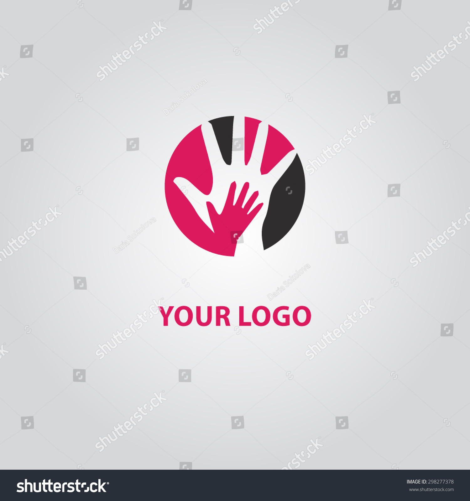 Hand Logo Stock Vector (Royalty Free) 298277378 - Shutterstock