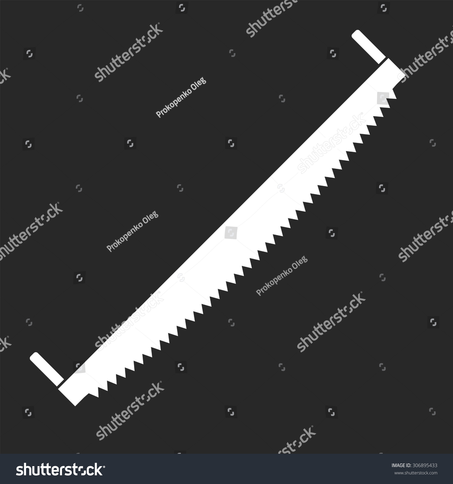 Hand Saw Vector Illustration Isolated vetor stock (livre de direitos