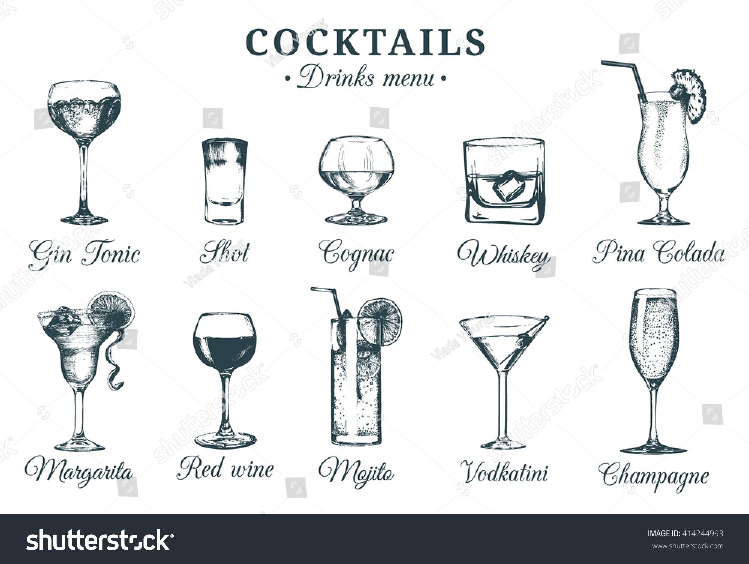 Hand Sketched Cocktails Glasses Vector Set Stock Vector - Hand Sketched Cocktails Glasses Vector Set Of Alcoholic Drinks Drawingsrestaurant Cafe hand sketched cocktails glasses vector set stock vector - hand sketched cocktails glasses vector set of alcoholic drinks drawingsrestaurant cafe