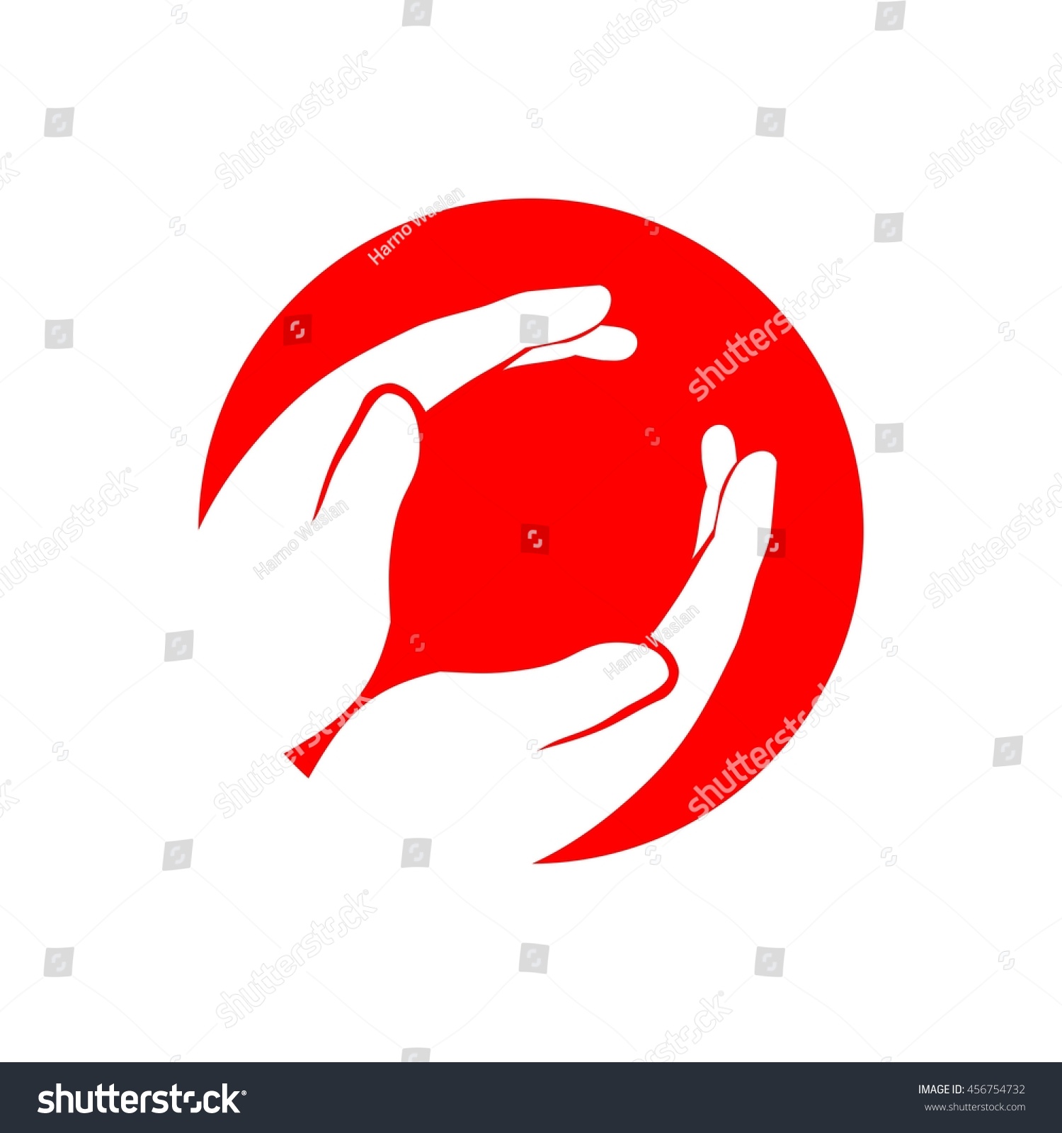 Hand Vector Logo Stock Vector 456754732 - Shutterstock