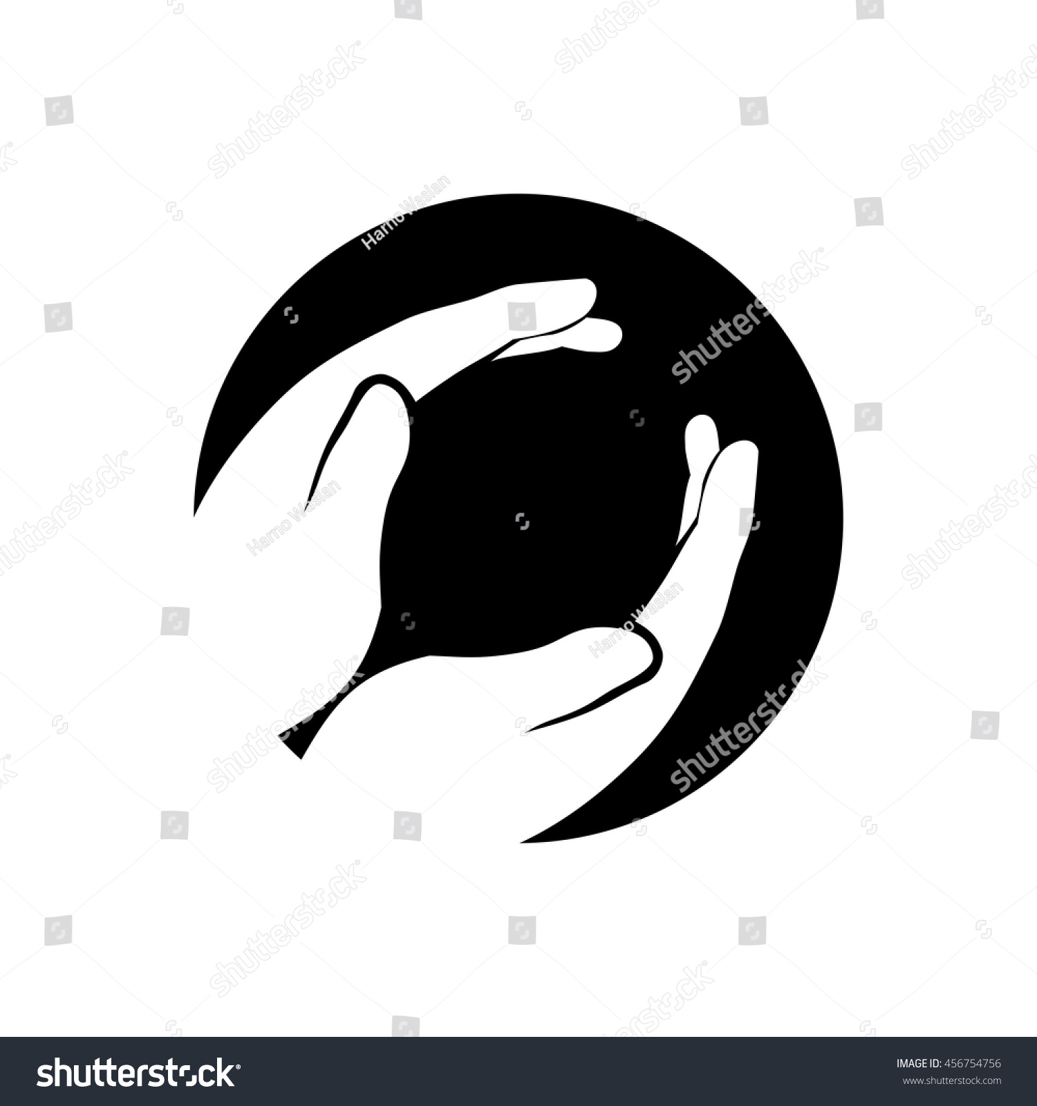 Hand Vector Logo Stock Vector 456754756 - Shutterstock