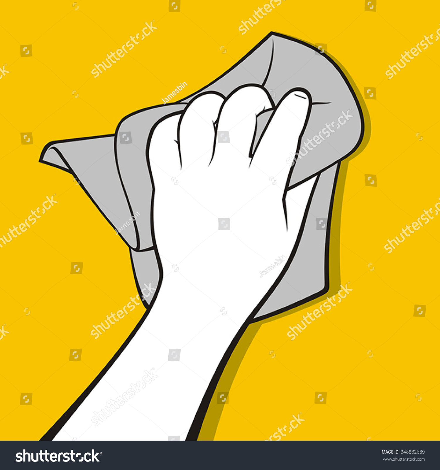 Hand Wipe Stock Vector (Royalty Free) 348882689
