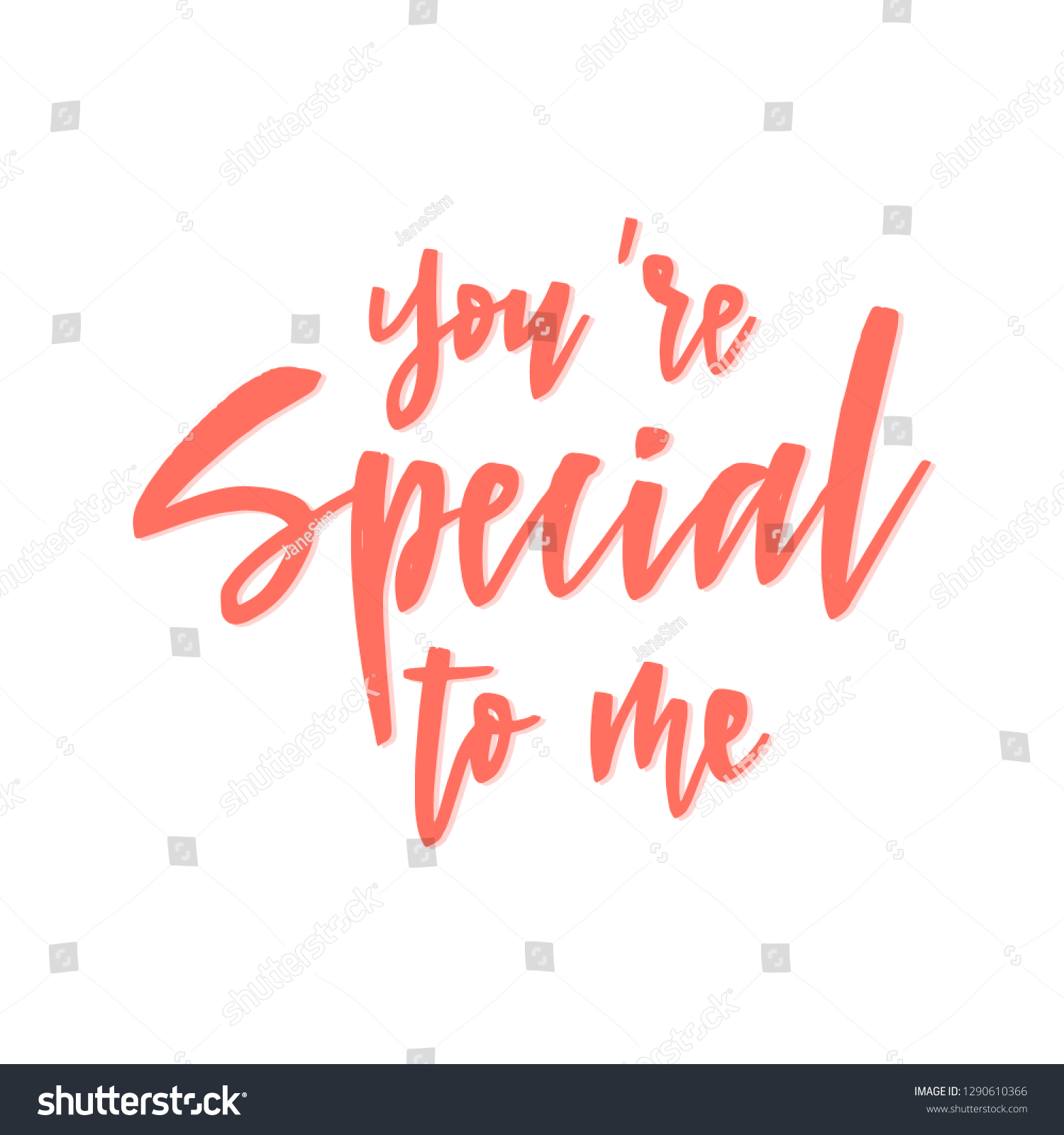 Hand Written Lettering Youre Special Me Stock Vector Royalty Free