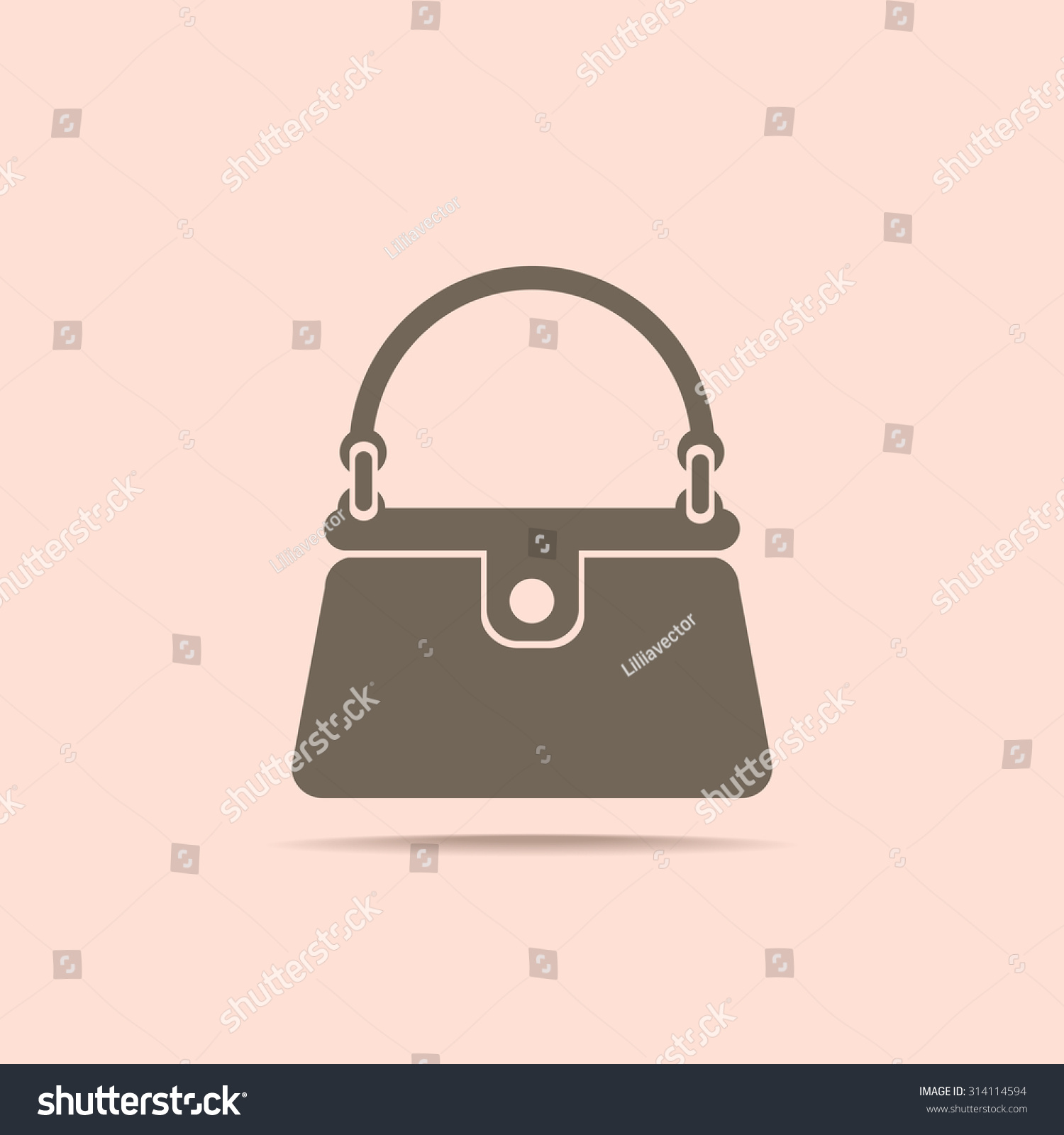 Handbag Vector Icon - 314114594 : Shutterstock