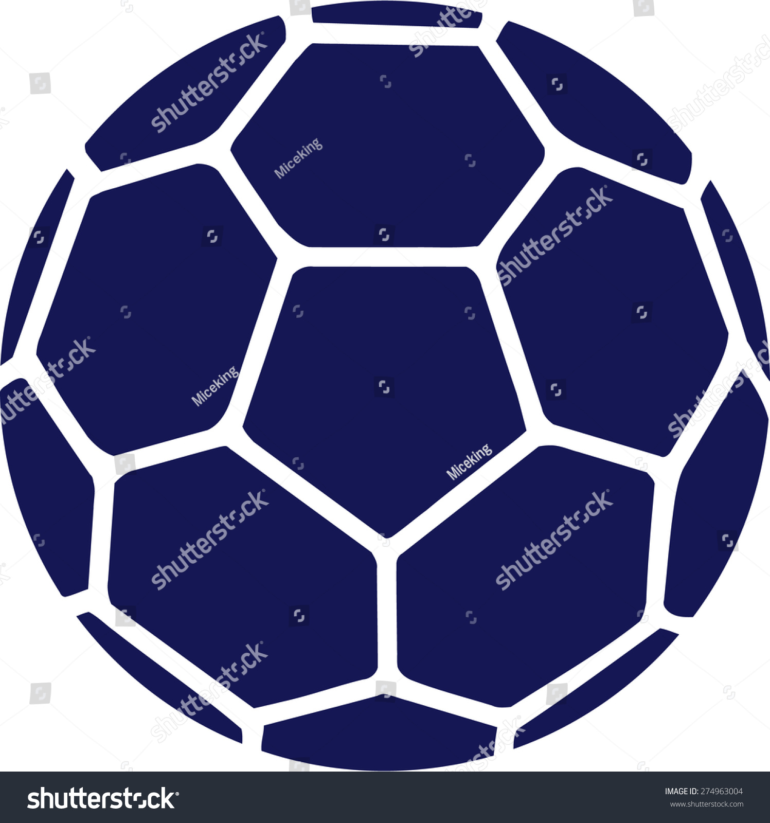 Handball Ball Blue Stock-vektorgrafik 274963004 - Shutterstock
