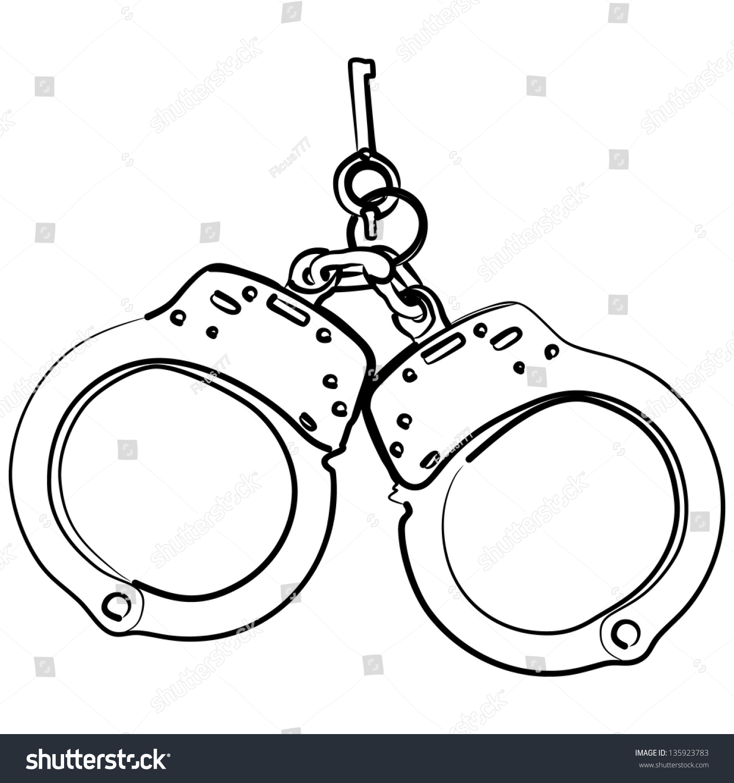 Handcuffs, Illustration - 135923783 : Shutterstock