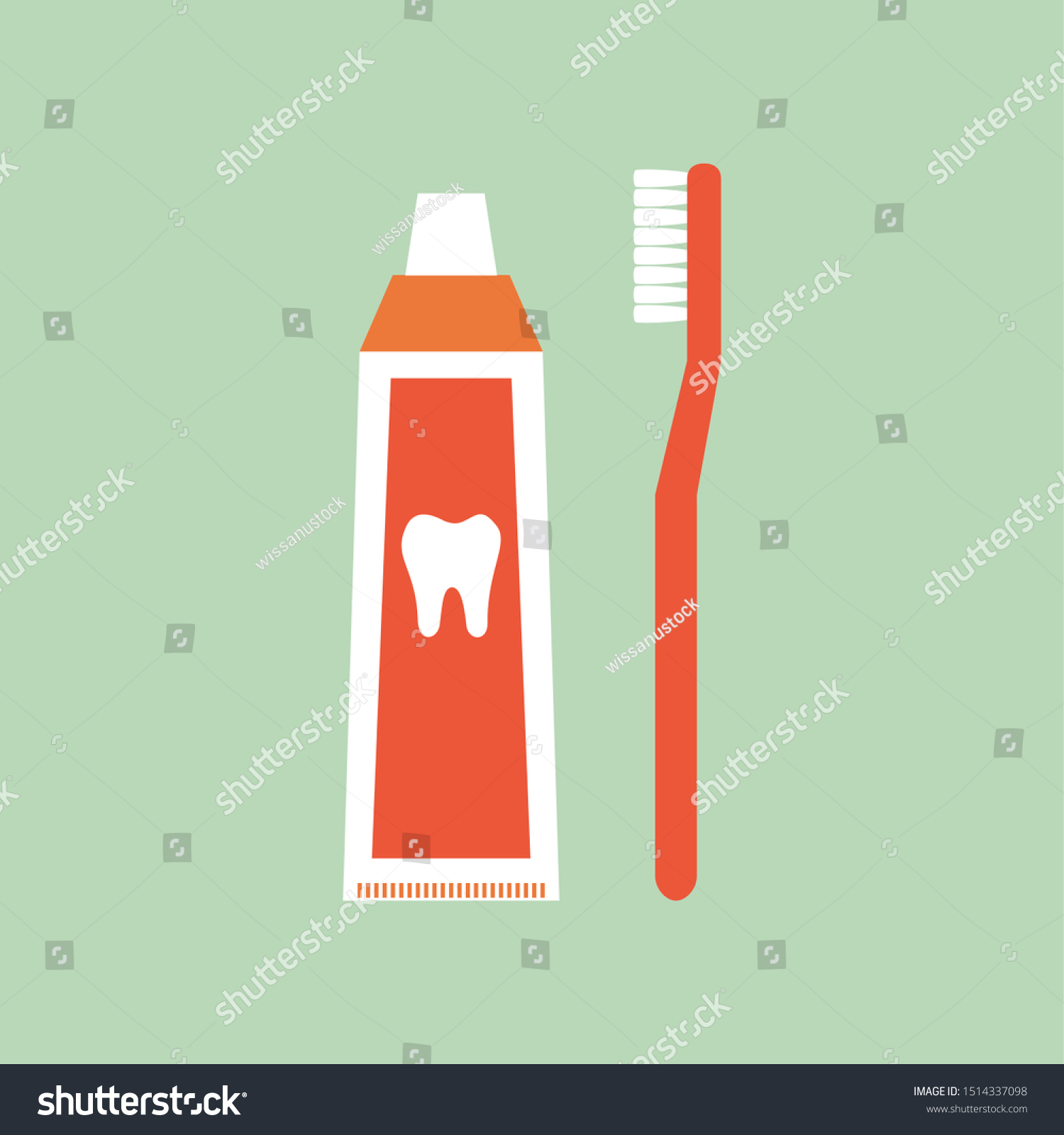 toothbrush with toothpaste in handle