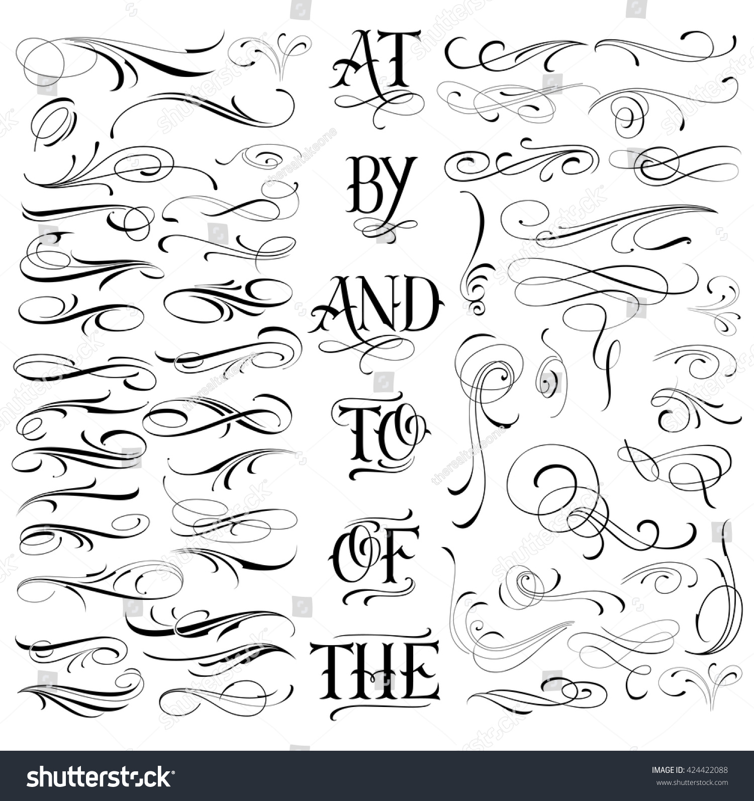 handmade tattoo lettering decorative elements stock vector handmade tattoo lettering decorative elements stock vector
